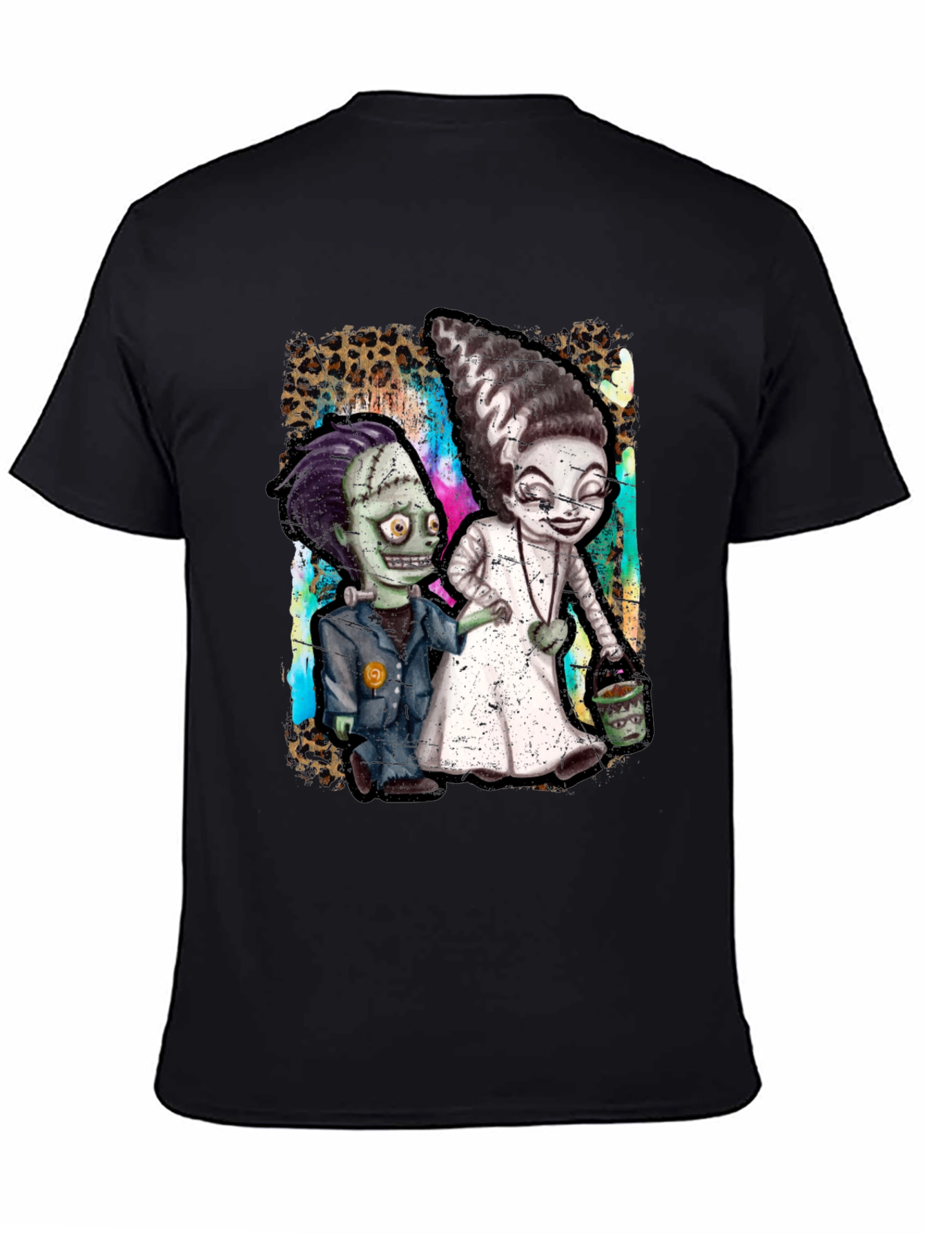 Monster Couple Graphic Tee - Halloween Style