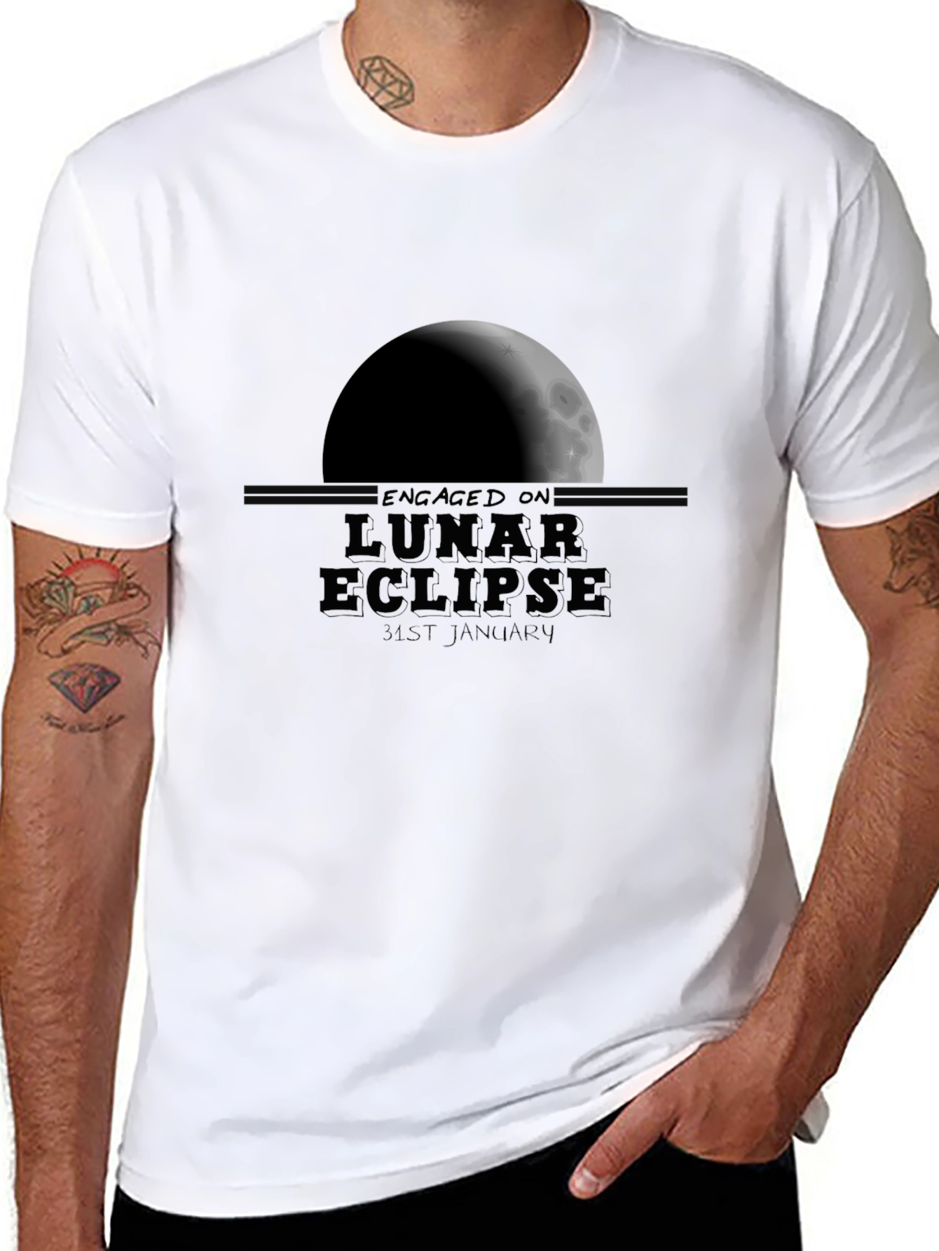 Lunar Eclipse Engagement T-Shirt
