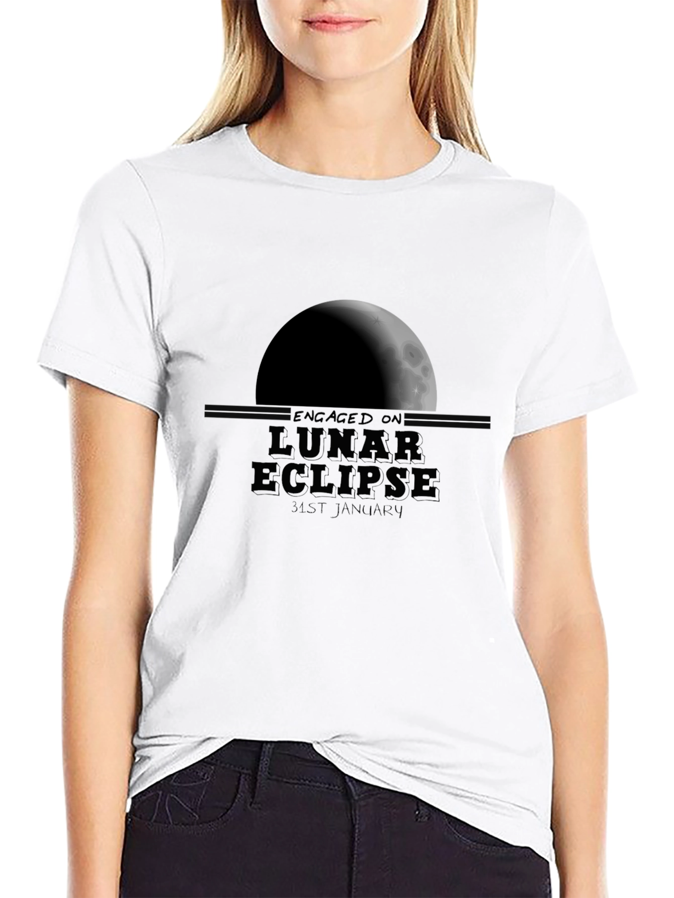 Lunar Eclipse Engagement T-Shirt