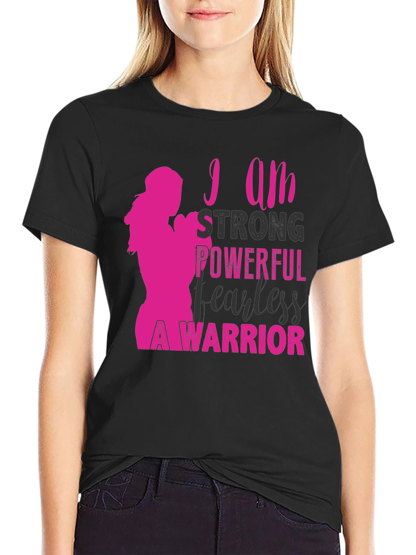 Strong Woman T-Shirt - Powerful Fearless Warrior Tee