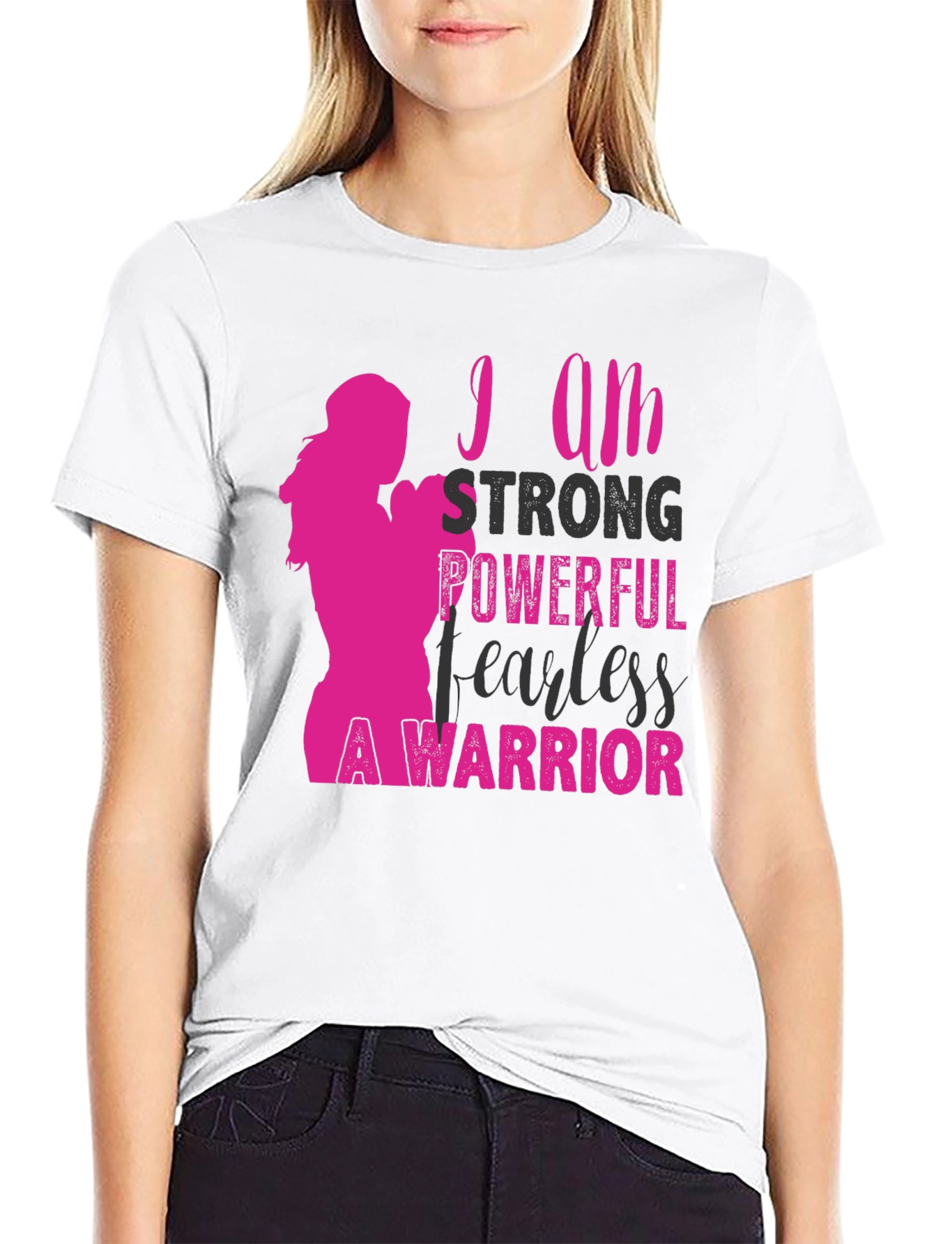 Strong Woman T-Shirt - Powerful Fearless Warrior Tee