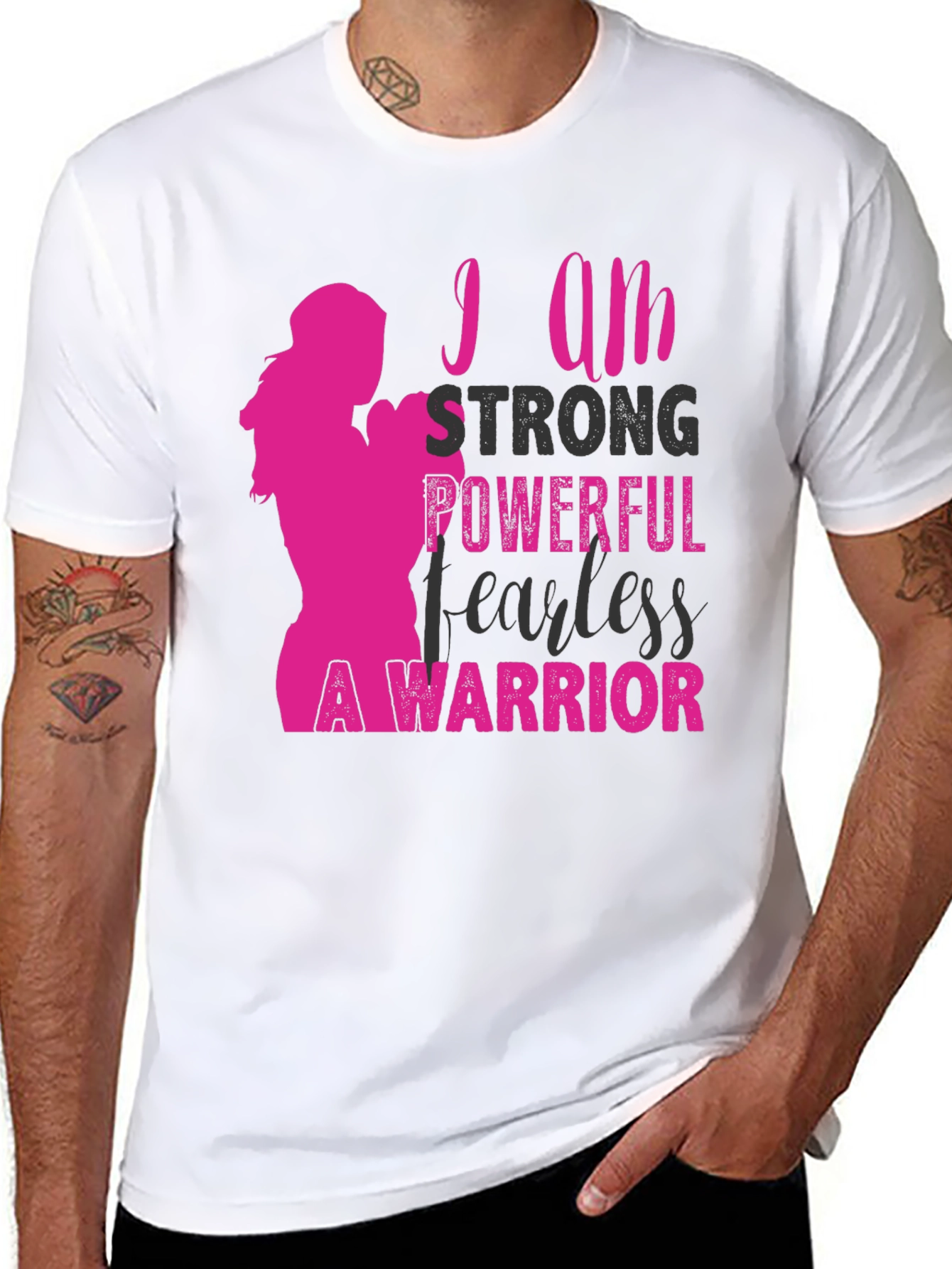 Strong Woman T-Shirt - Powerful Fearless Warrior Tee