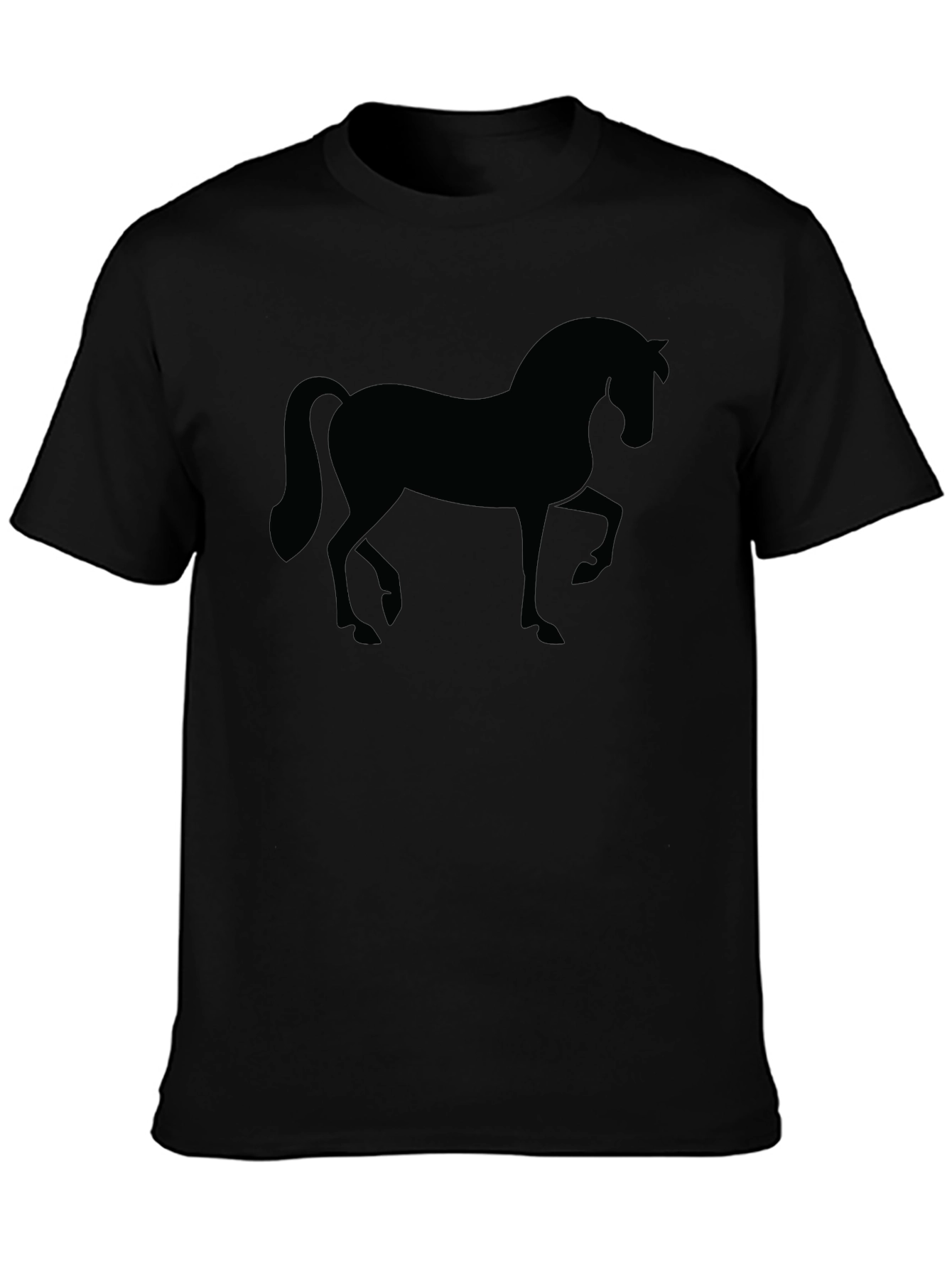 Black Horse Silhouette T-Shirt