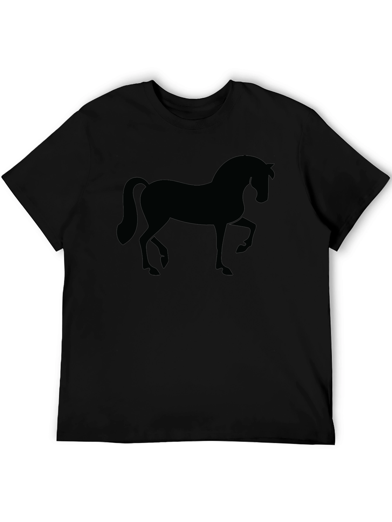 Black Horse Silhouette T-Shirt