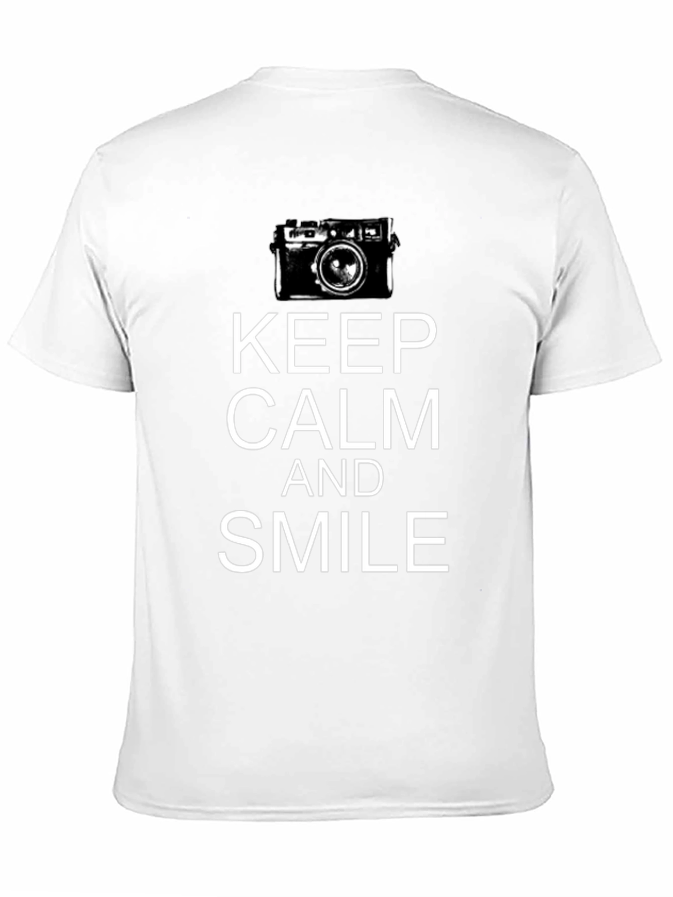 Keep Calm & Smile Camera T-Shirt