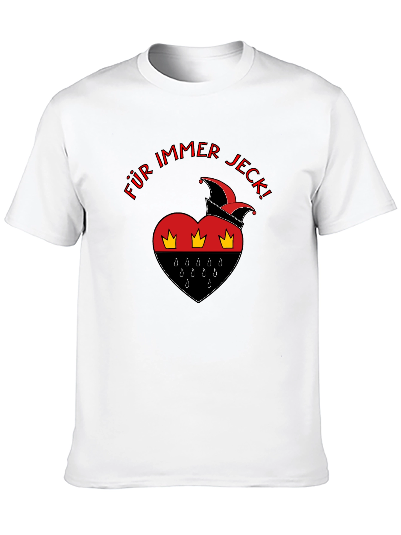 Für Immer Jeck Black T-Shirt