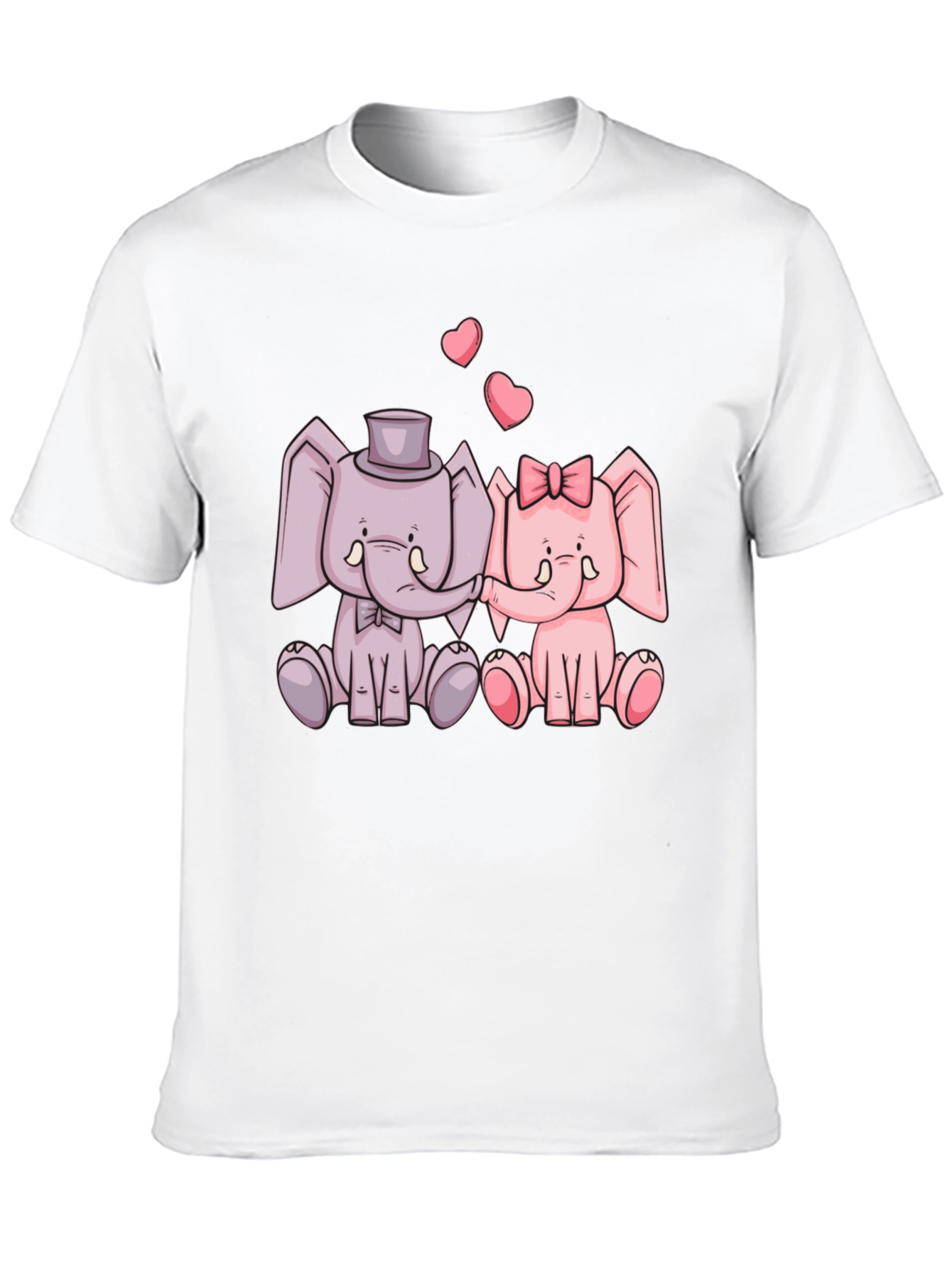 Elephant Love T-Shirt - Cute Cartoon Design