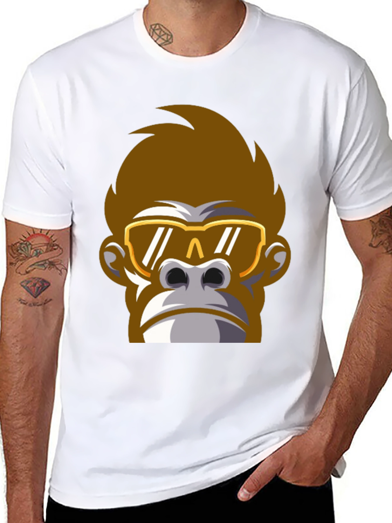 Cool Ape Graphic Tee - Black T-Shirt
