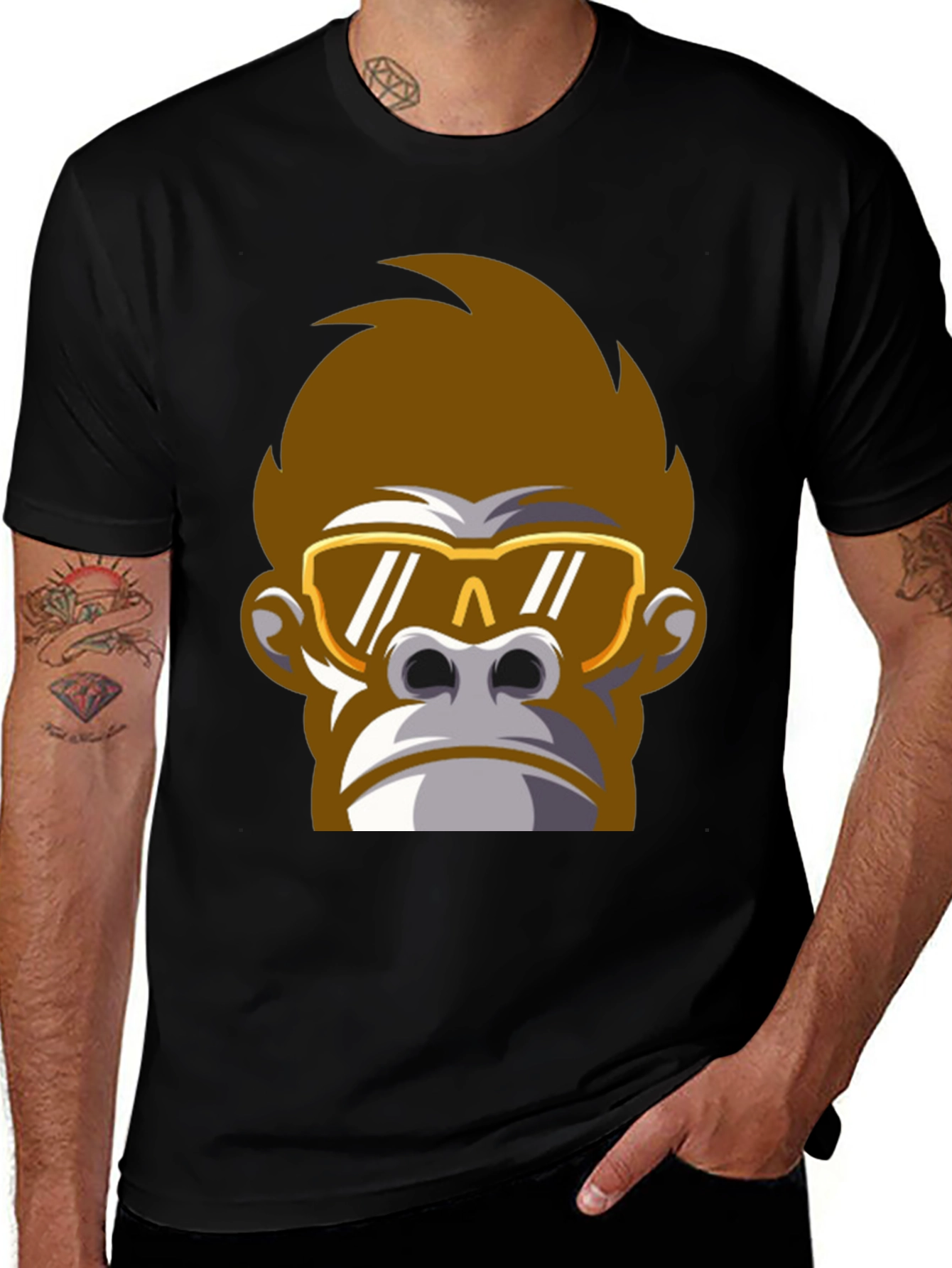 Cool Ape Graphic Tee - Black T-Shirt