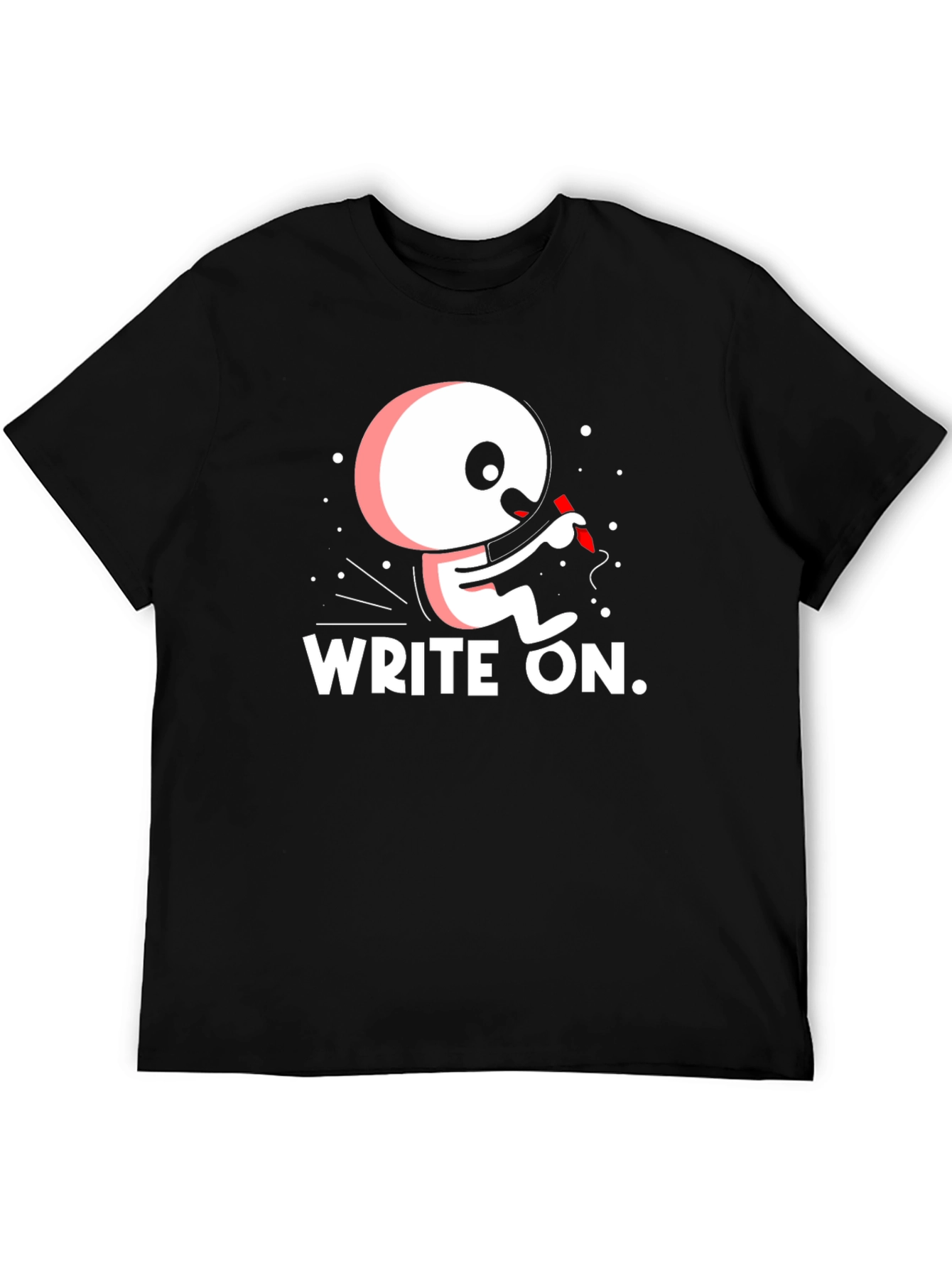 Write On! Cartoon T-Shirt - Unique Design