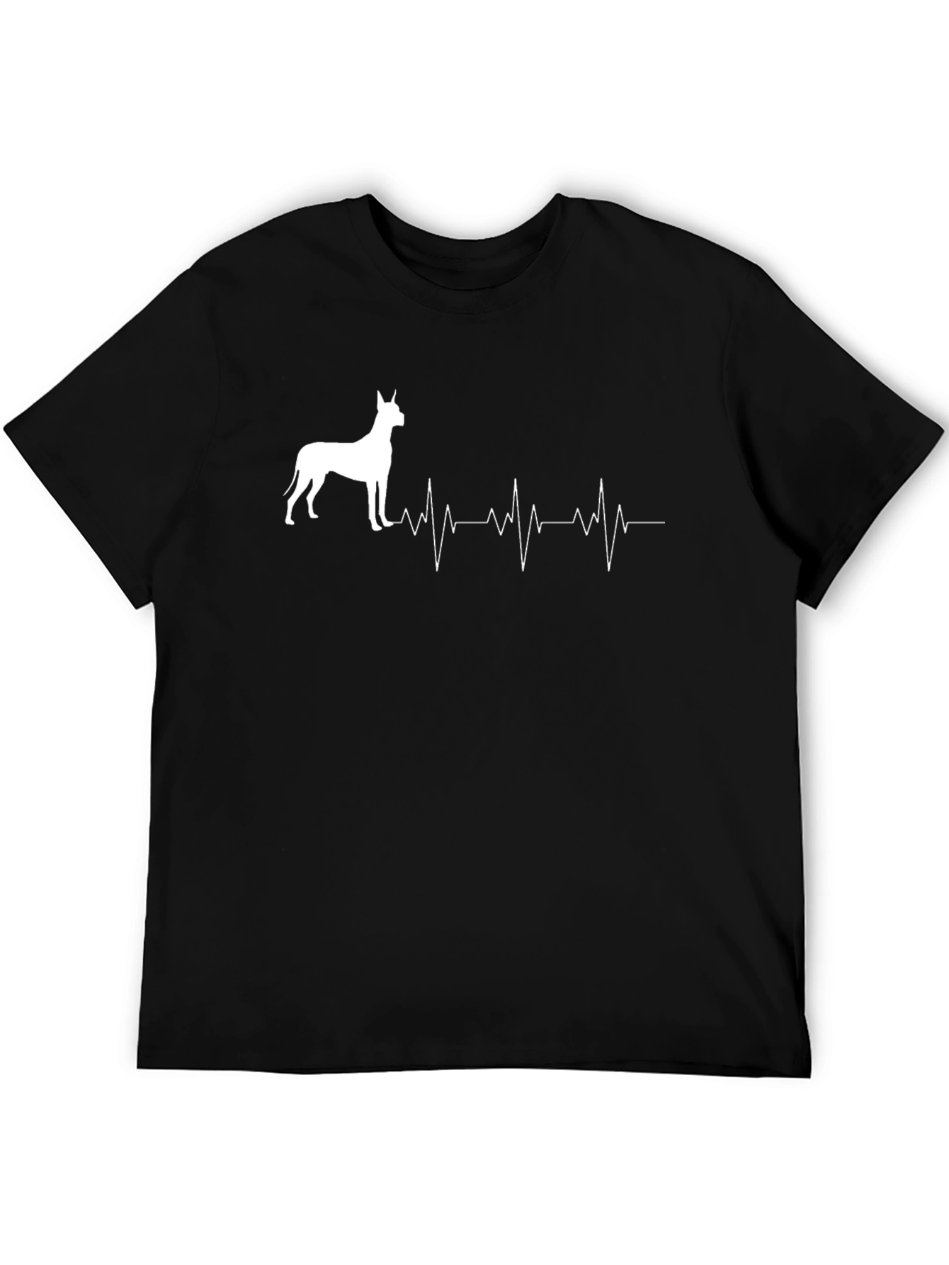 Great Dane Heartbeat T-Shirt - Dog Lover Tee