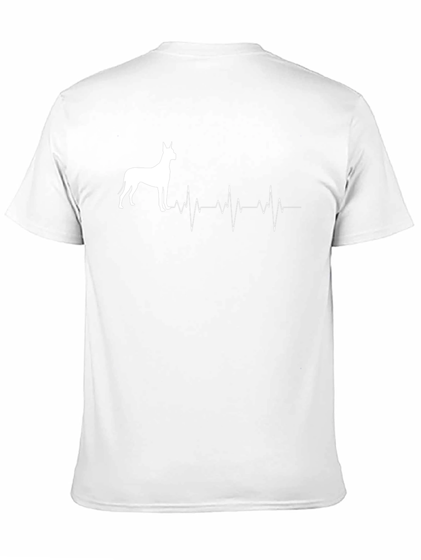Great Dane Heartbeat T-Shirt - Dog Lover Tee