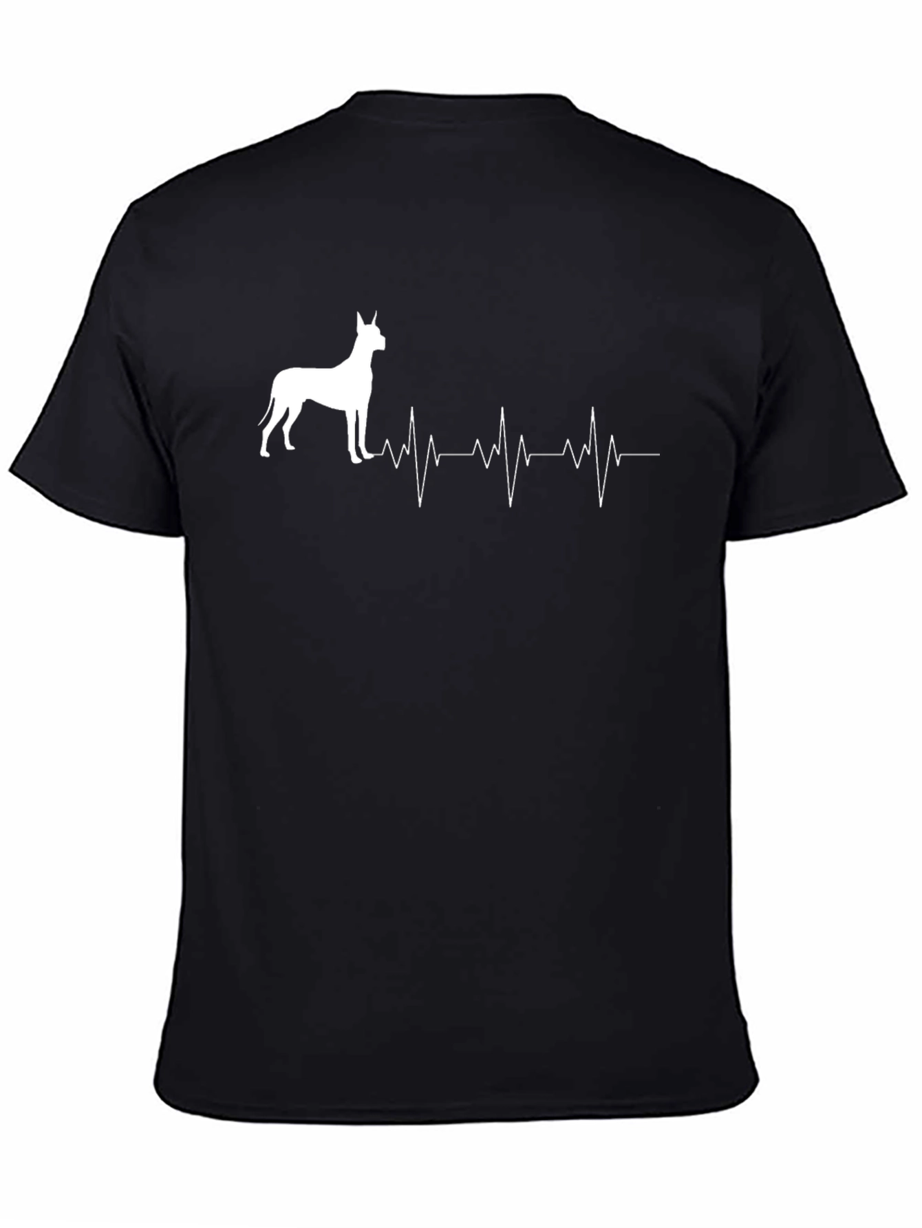 Great Dane Heartbeat T-Shirt - Dog Lover Tee