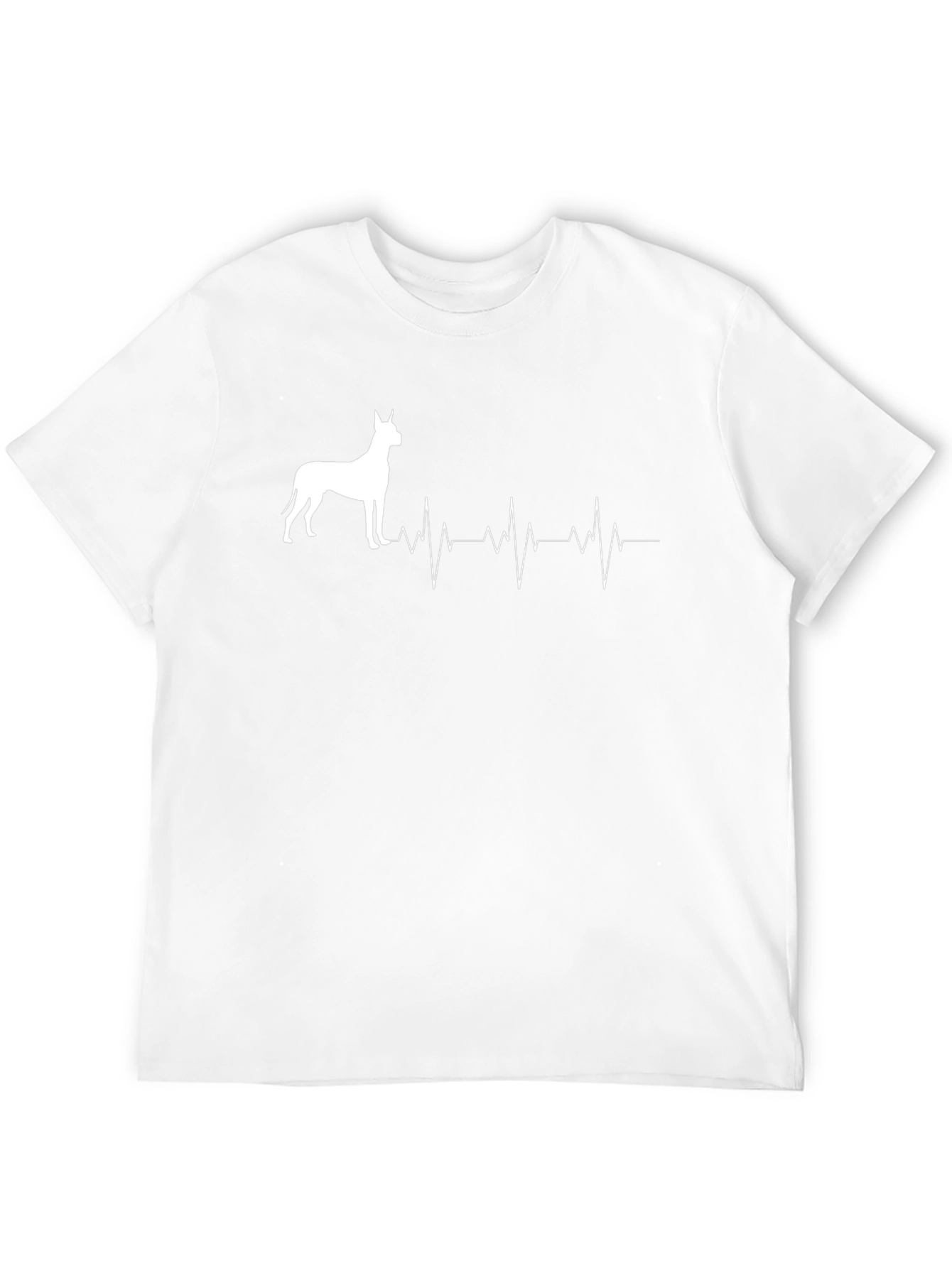 Great Dane Heartbeat T-Shirt - Dog Lover Tee