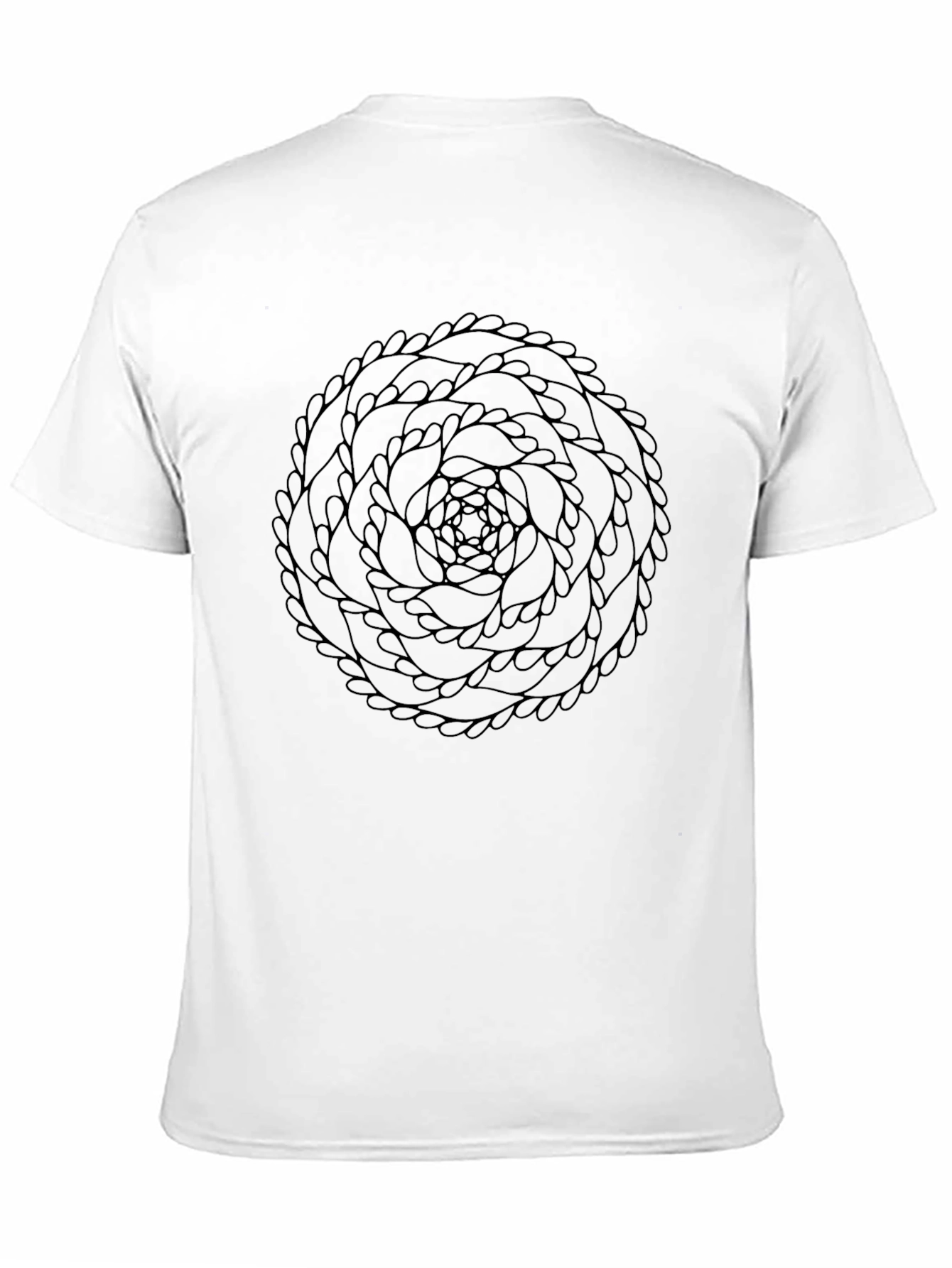 Black Mandala Graphic Tee - Modern Style