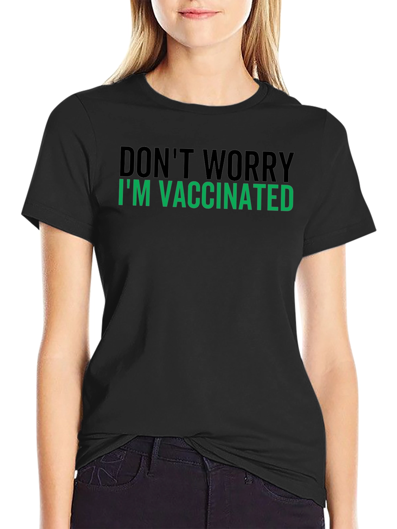 Vaccinated Statement Tee - Relax Im Protected!