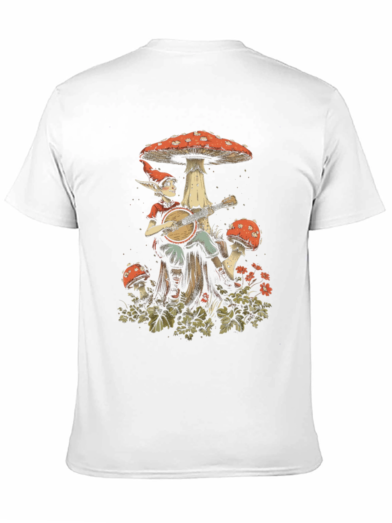 Mushroom Elf Graphic Tee - Whimsical Style