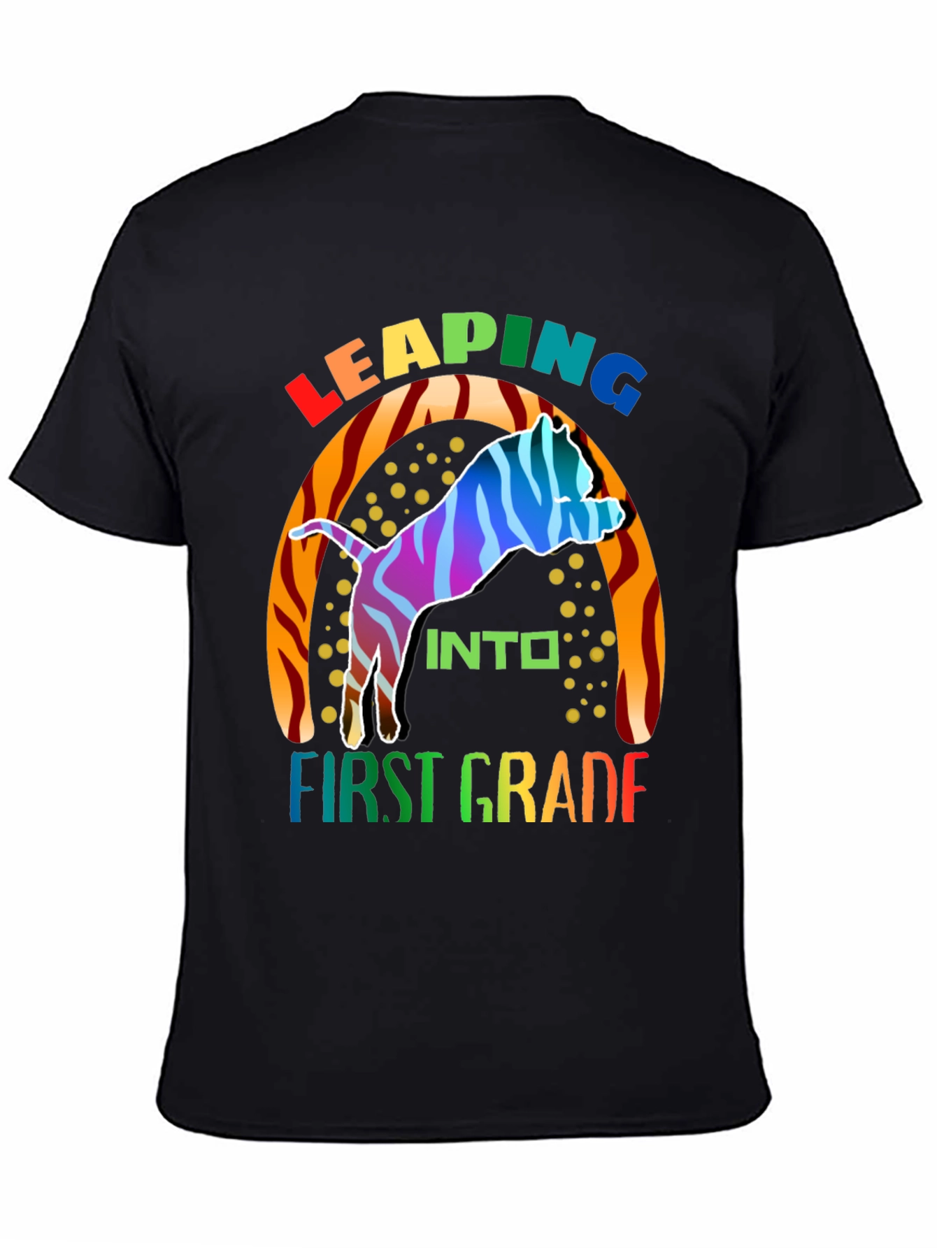 Leaping into First Grade Kids T-Shirt