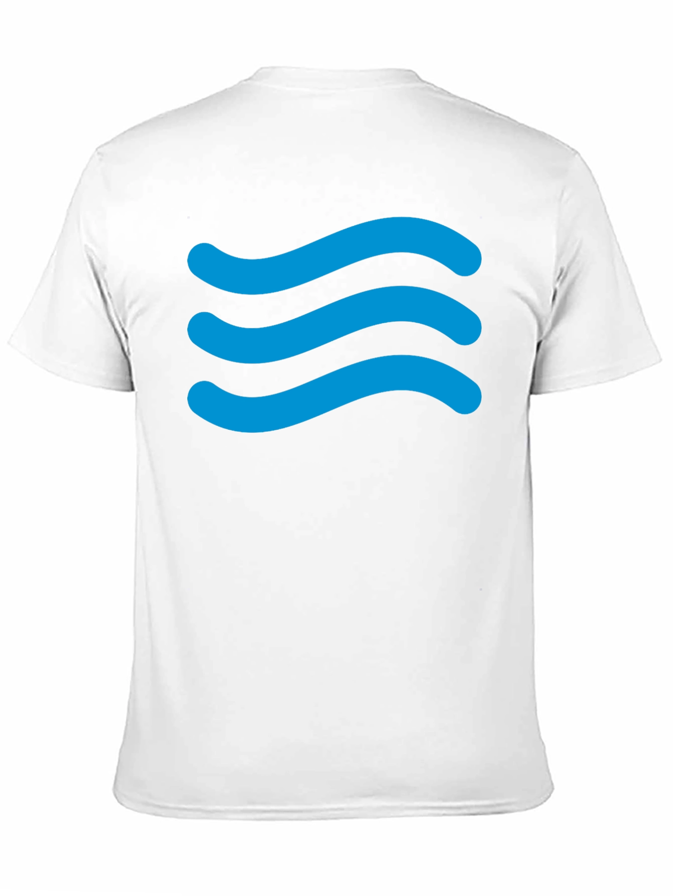 Mens Black Wave Graphic T-Shirt