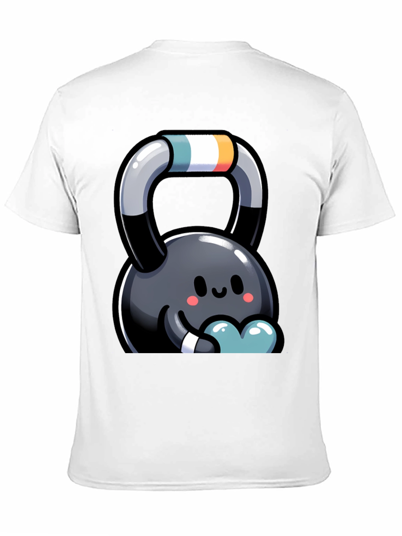Cute Kettlebell Cartoon Graphic Tee