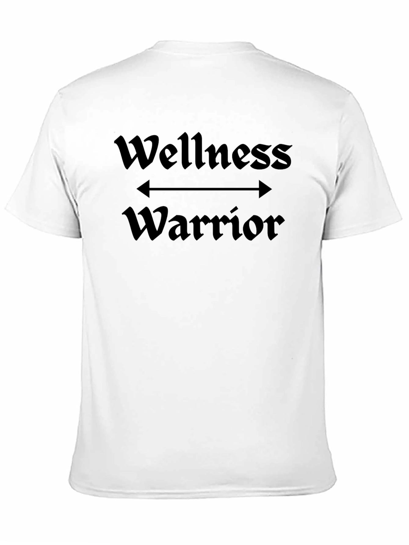 Wellness Warrior Black Graphic Tee Shirt
