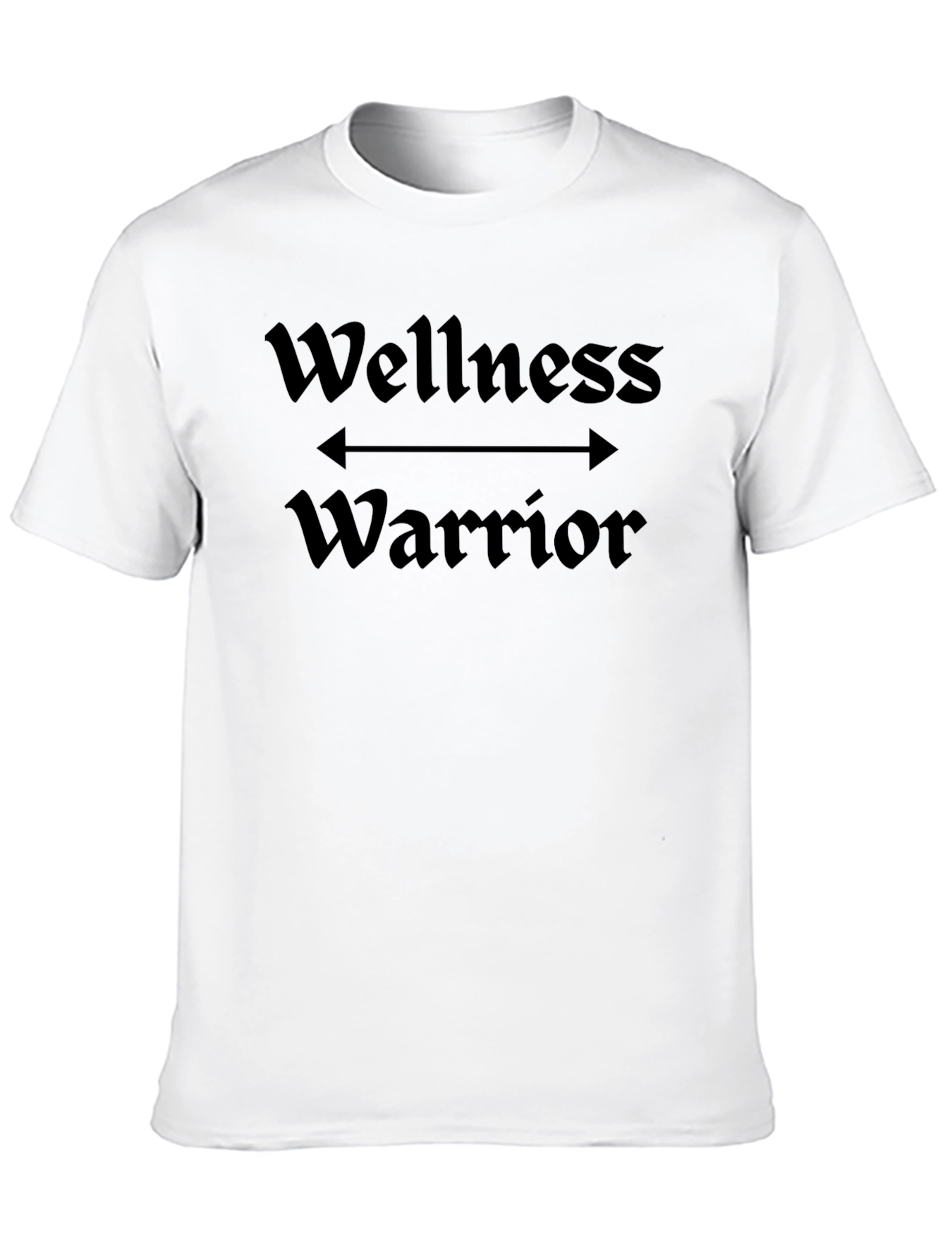 Wellness Warrior Black Graphic Tee Shirt