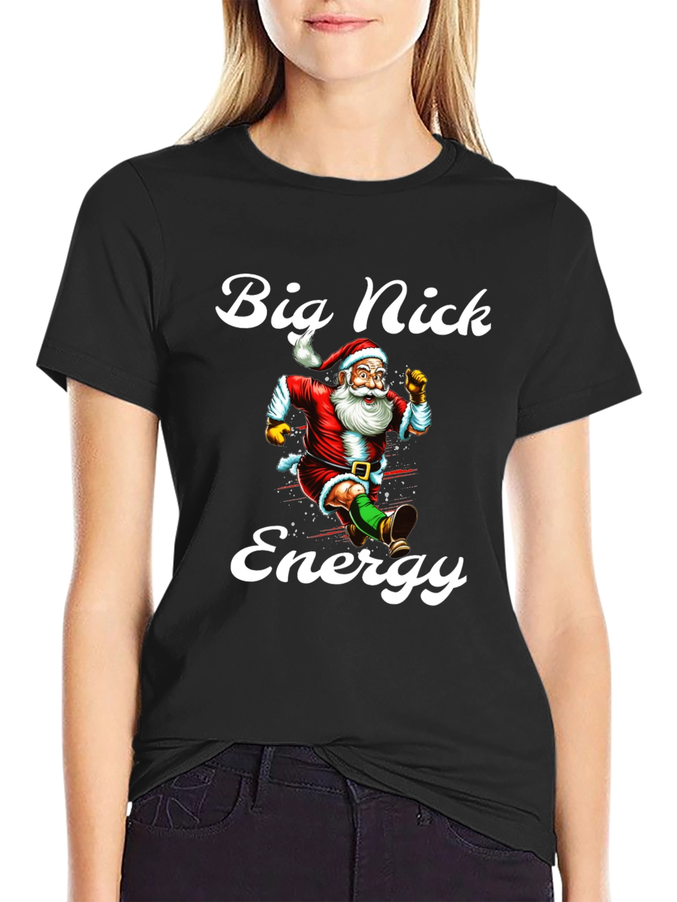 Big Nick Energy Santa T-Shirt
