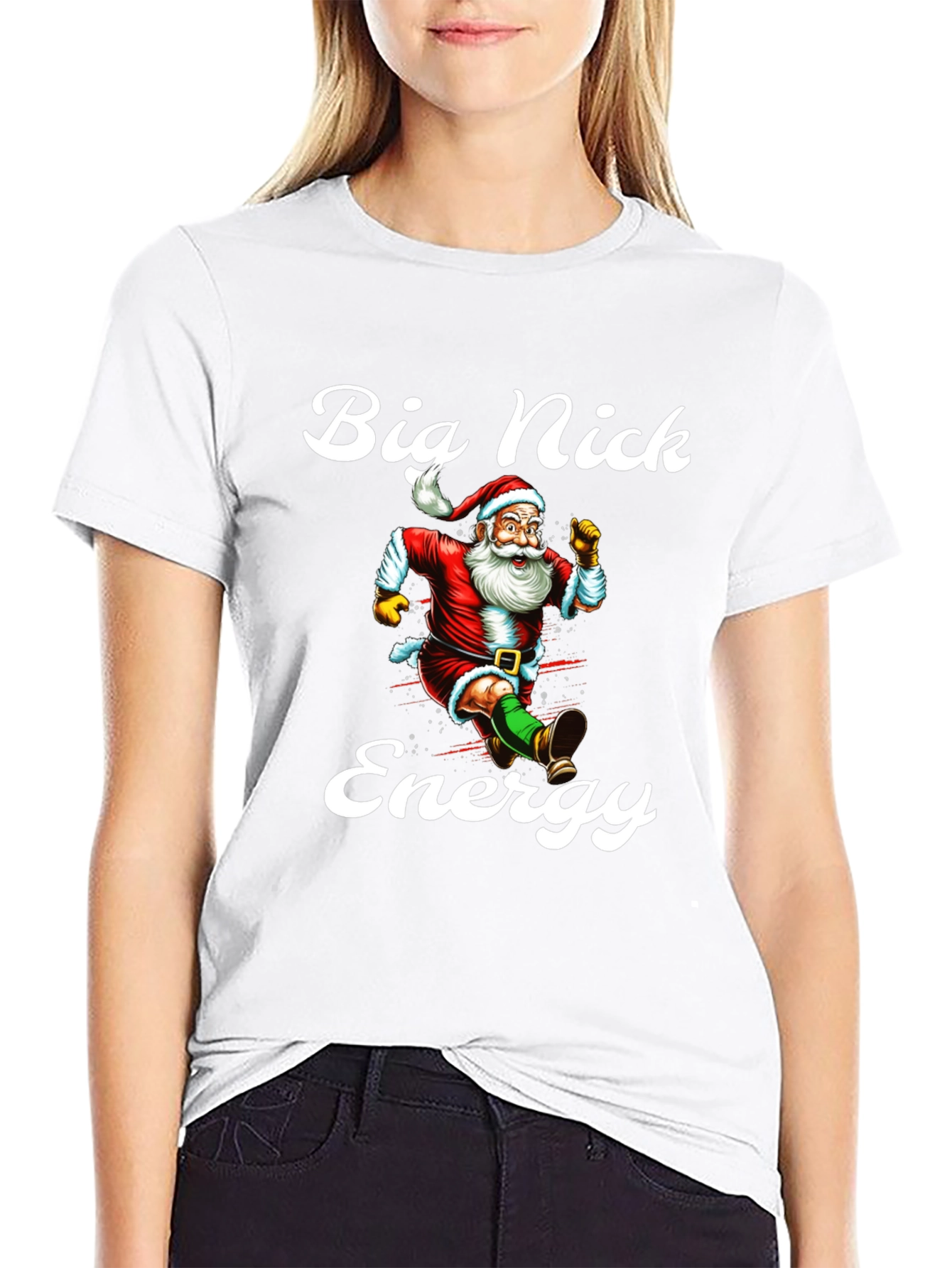 Big Nick Energy Santa T-Shirt
