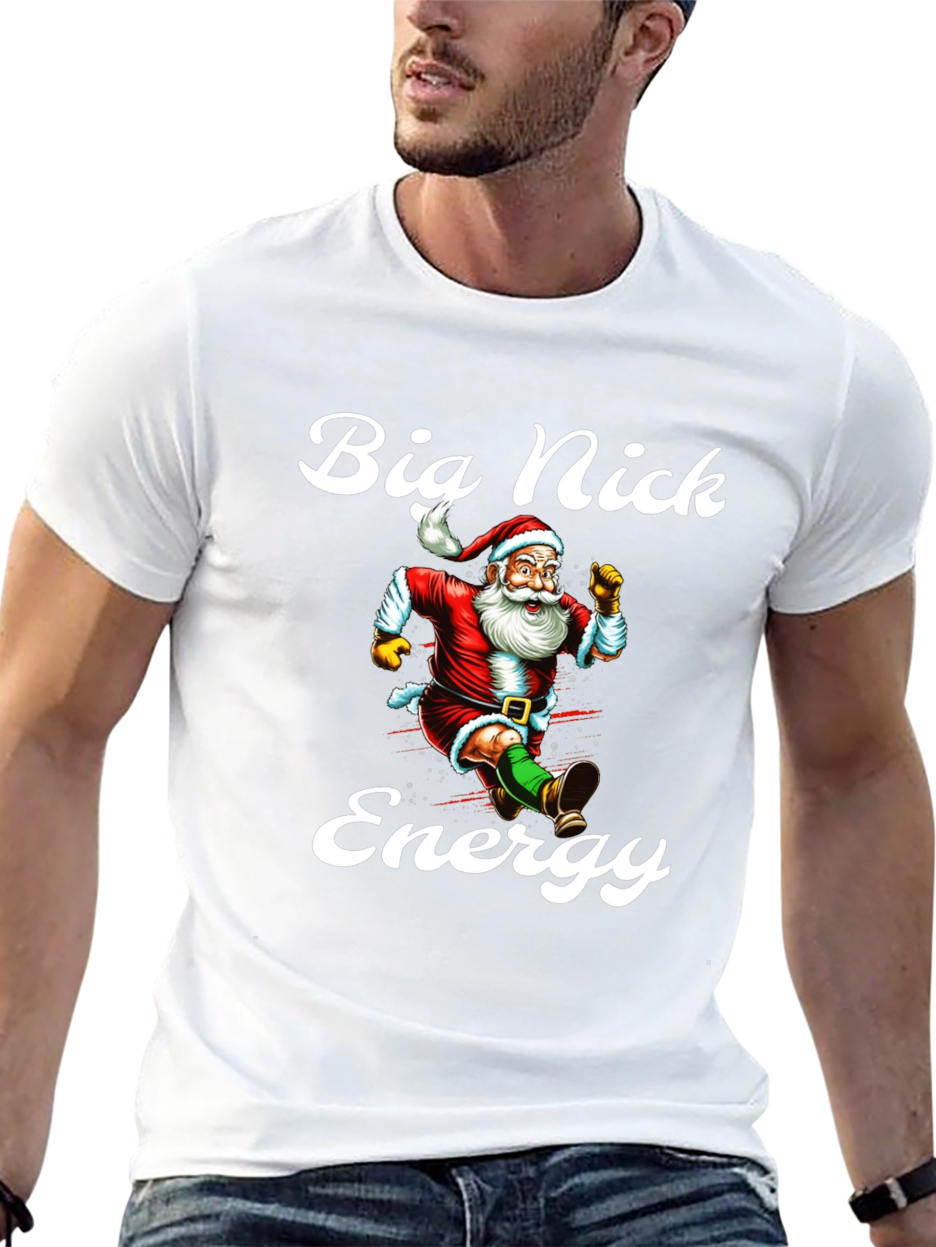 Big Nick Energy Santa T-Shirt