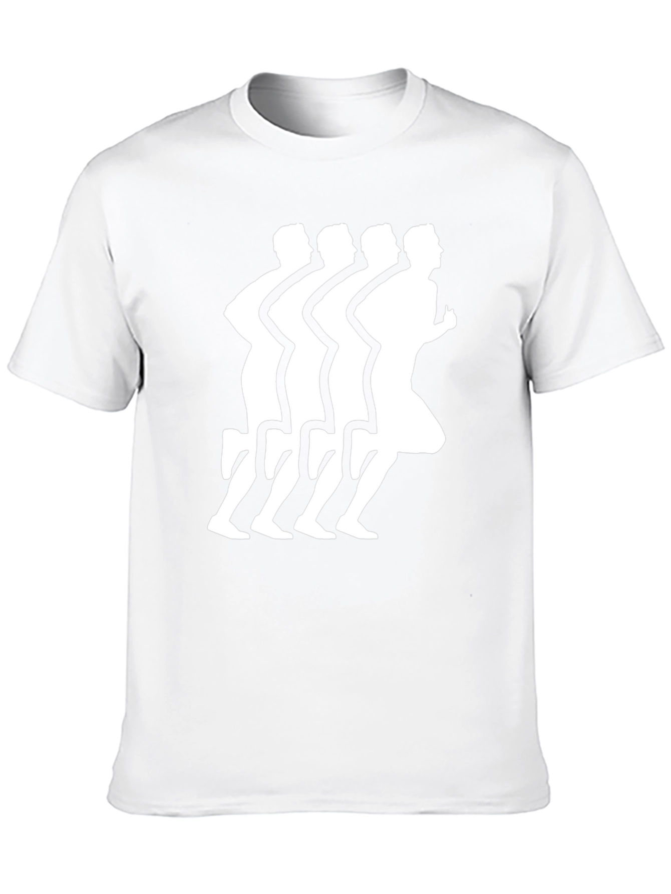 Mens Black Running Graphic T-Shirt