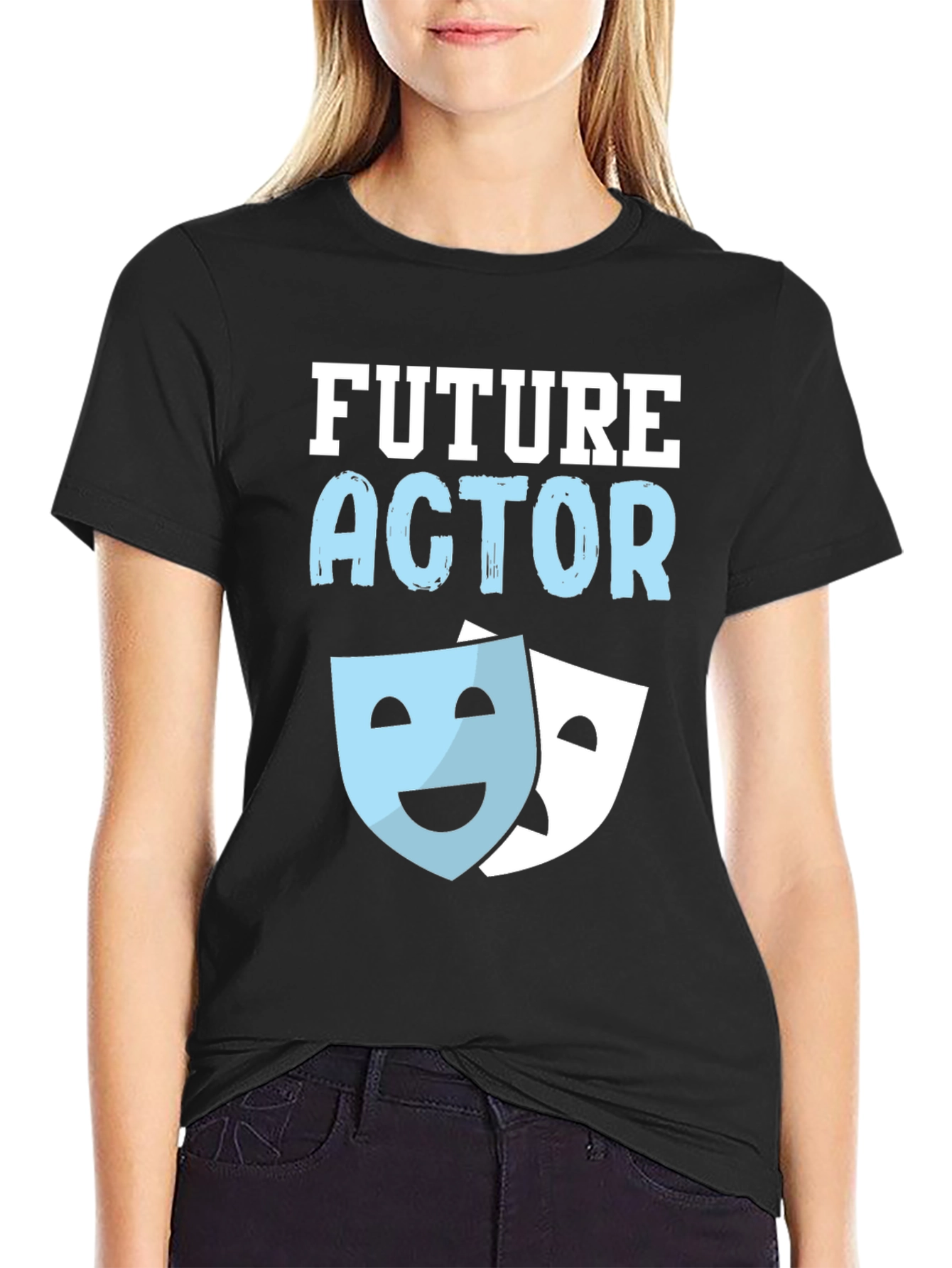 Future Actor T-Shirt Theater Masks Graphic Tee