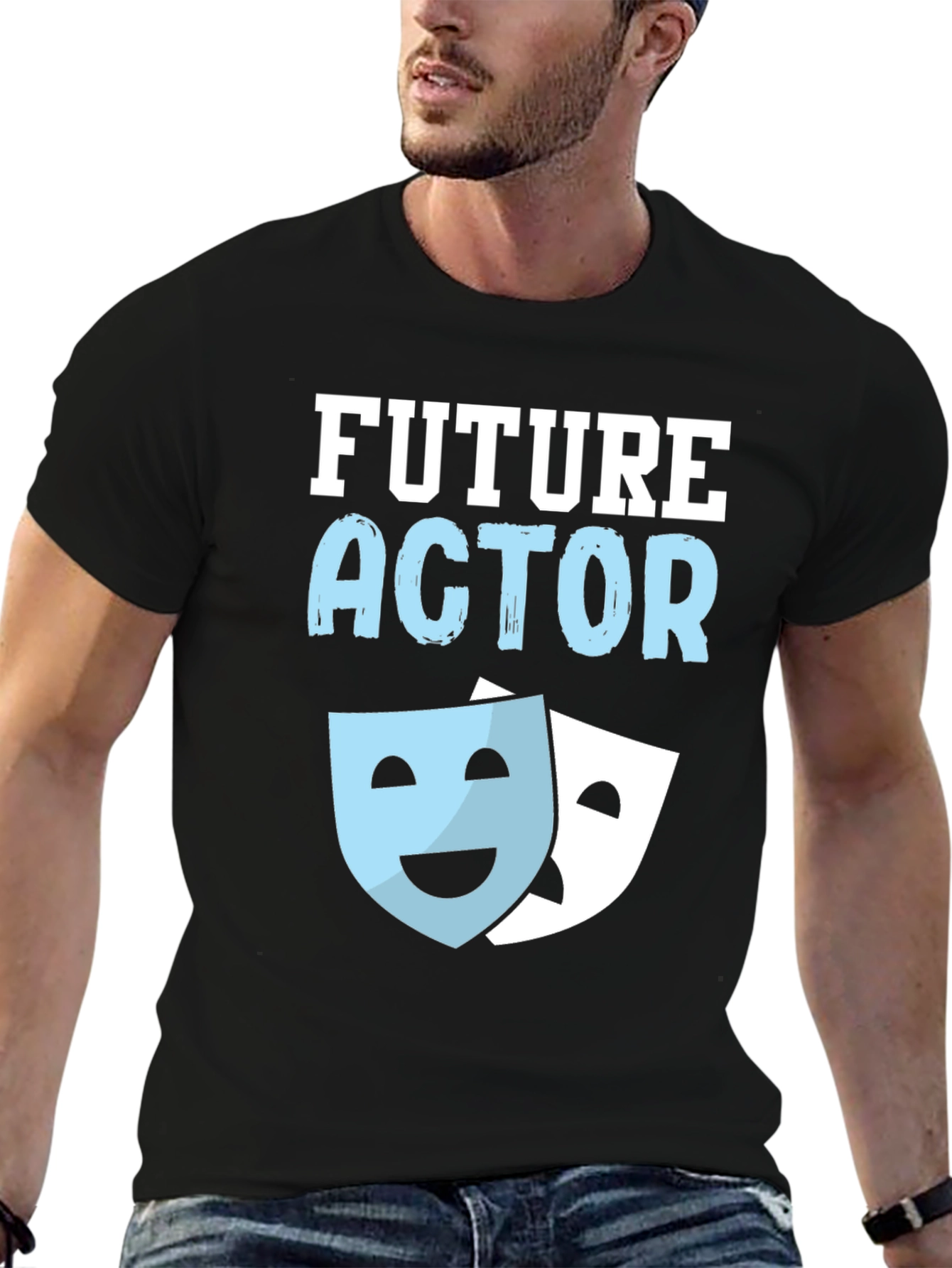 Future Actor T-Shirt Theater Masks Graphic Tee