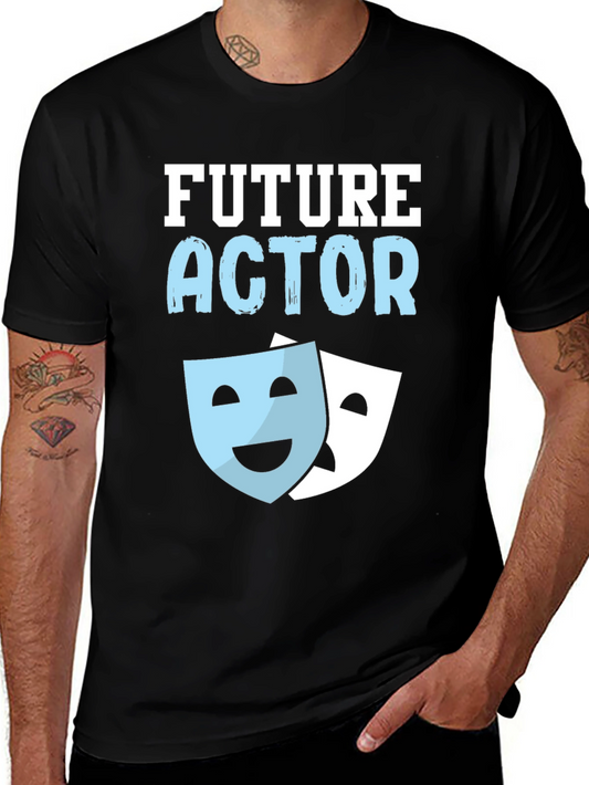 Future Actor T-Shirt Theater Masks Graphic Tee