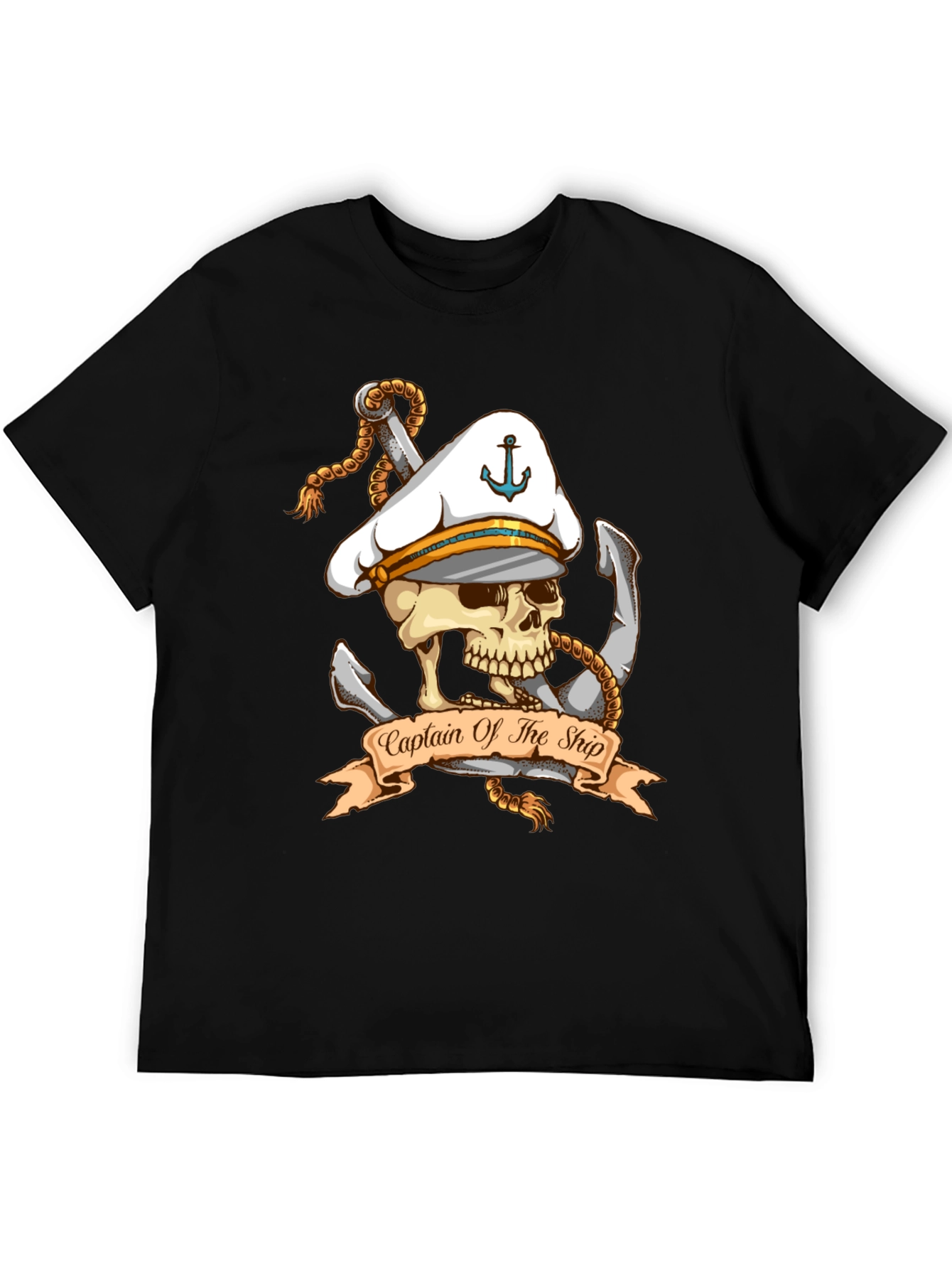 Captain of The Ship Skull Graphic T-Shirt