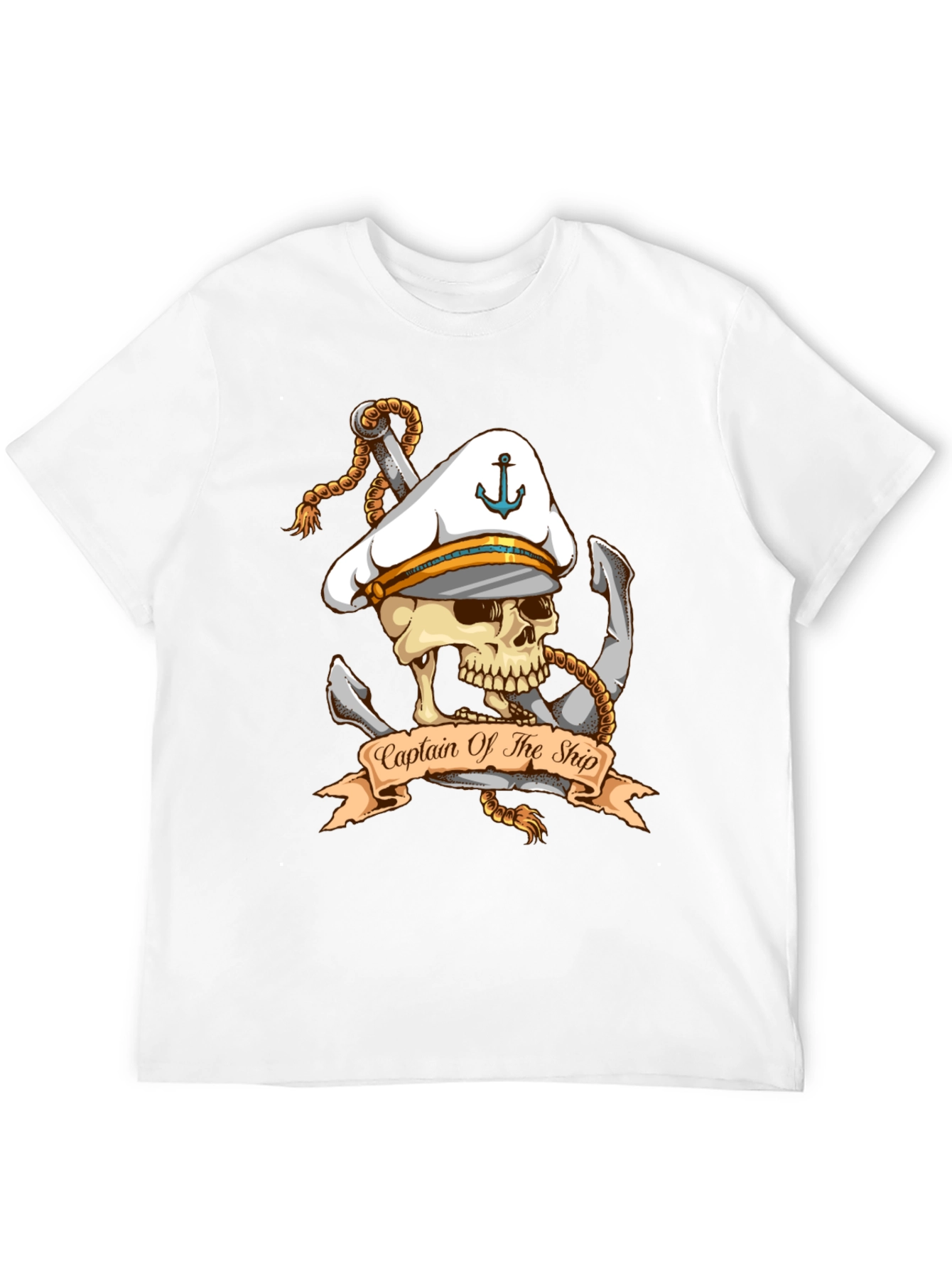 Captain of The Ship Skull Graphic T-Shirt