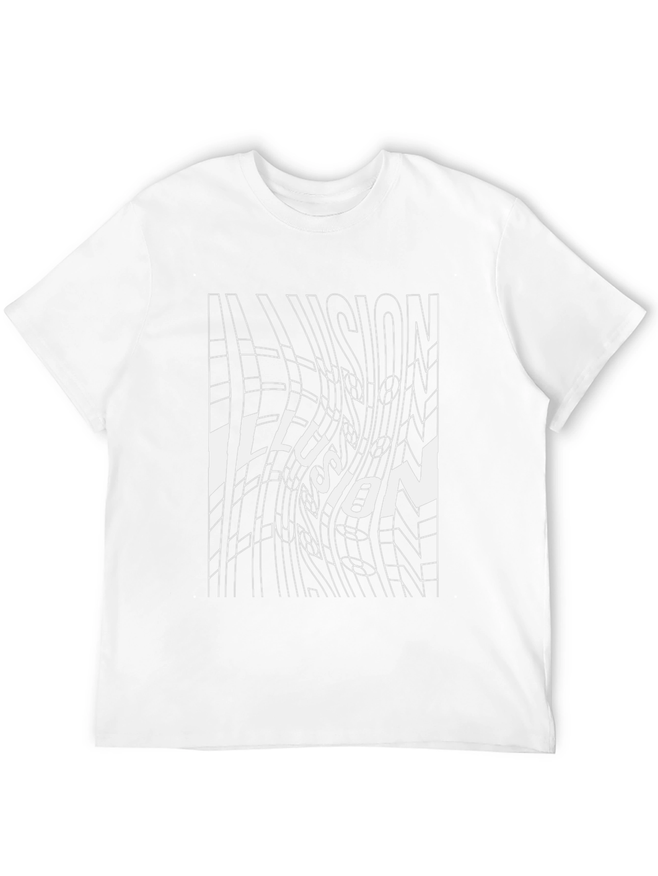 Optical Illusion Graphic Tee - Black