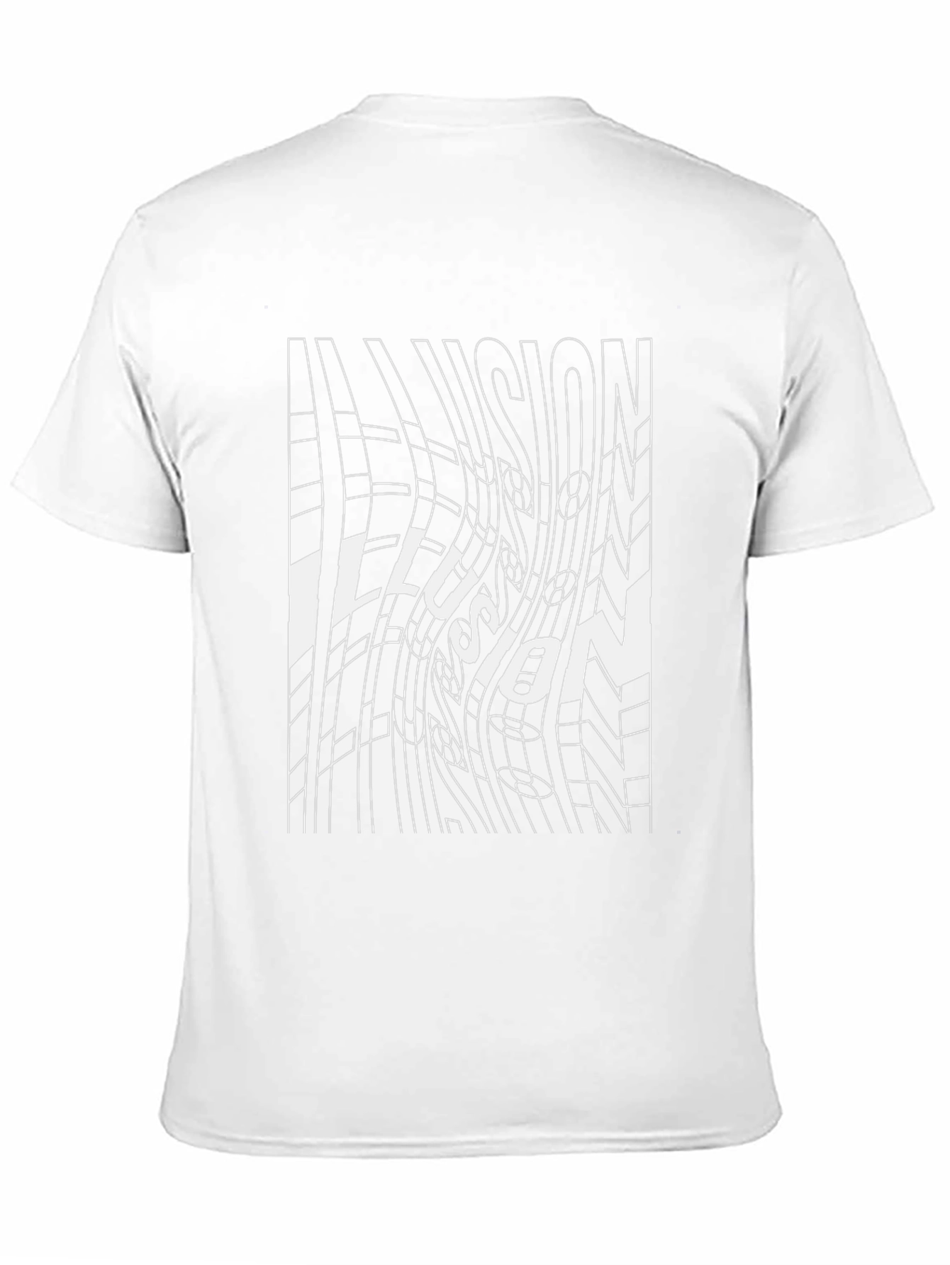 Optical Illusion Graphic Tee - Black