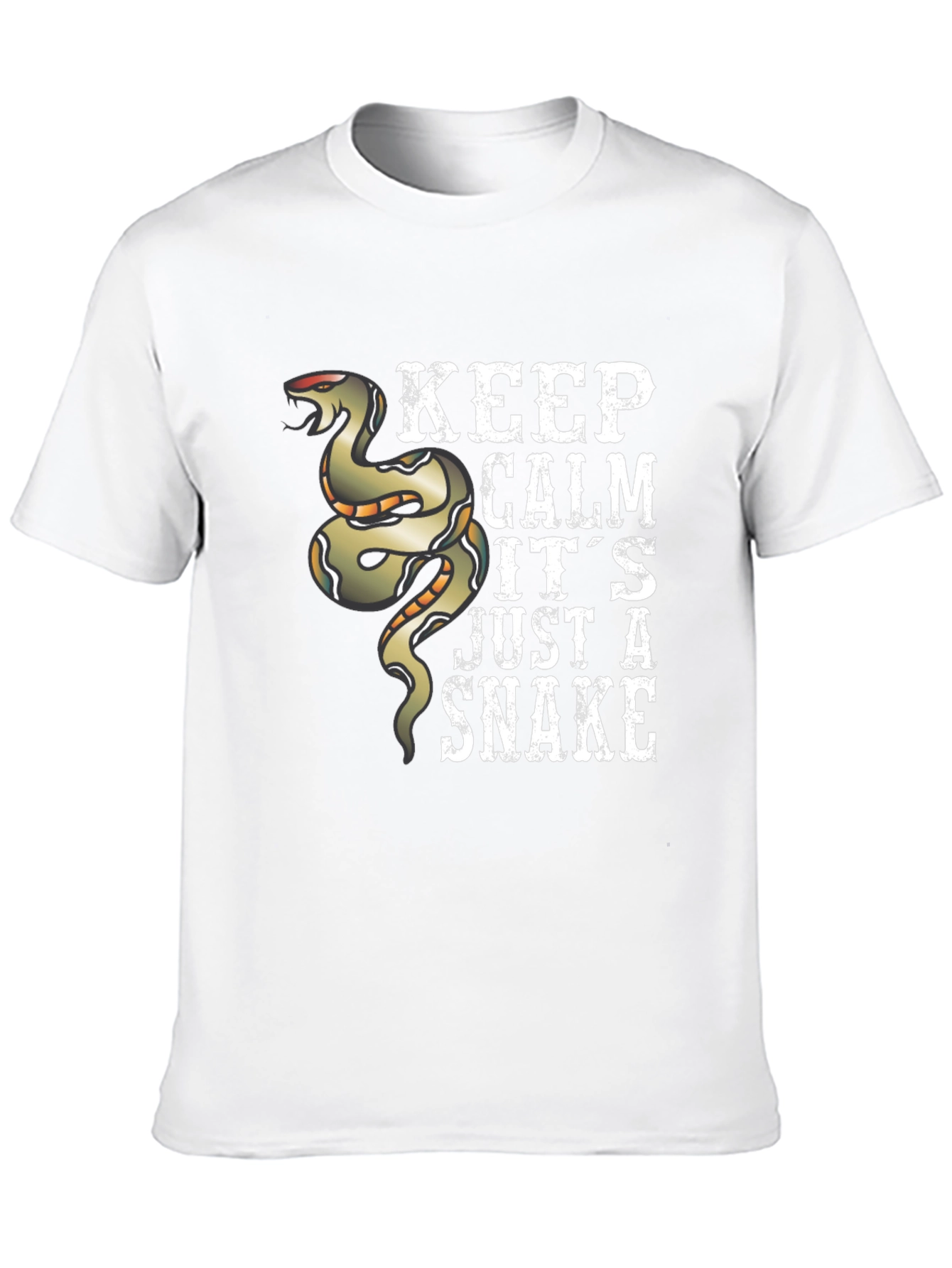 Keep Calm Snake Graphic T-Shirt