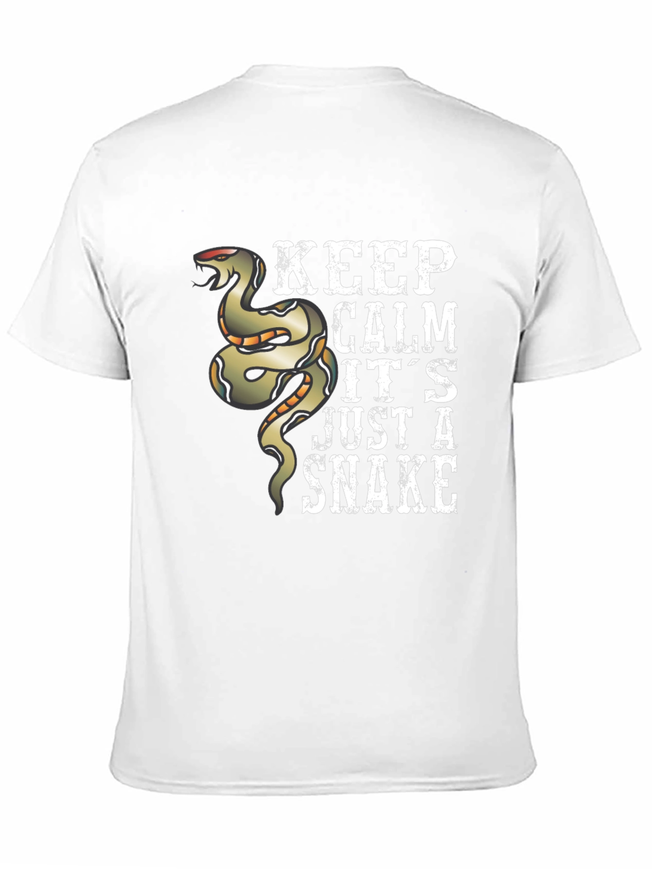 Keep Calm Snake Graphic T-Shirt