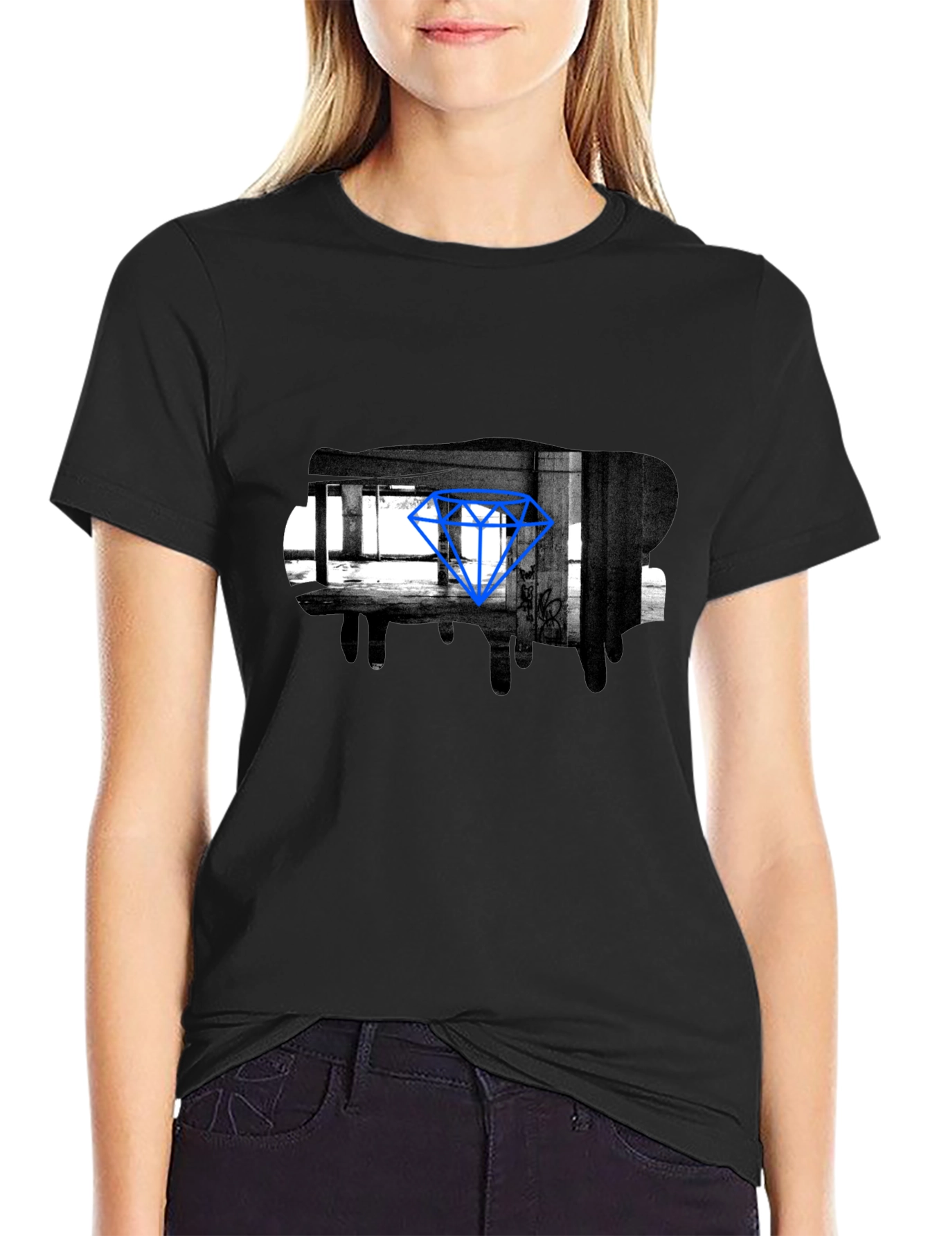 Urban Diamond Graphic Tee - Cool Street Style