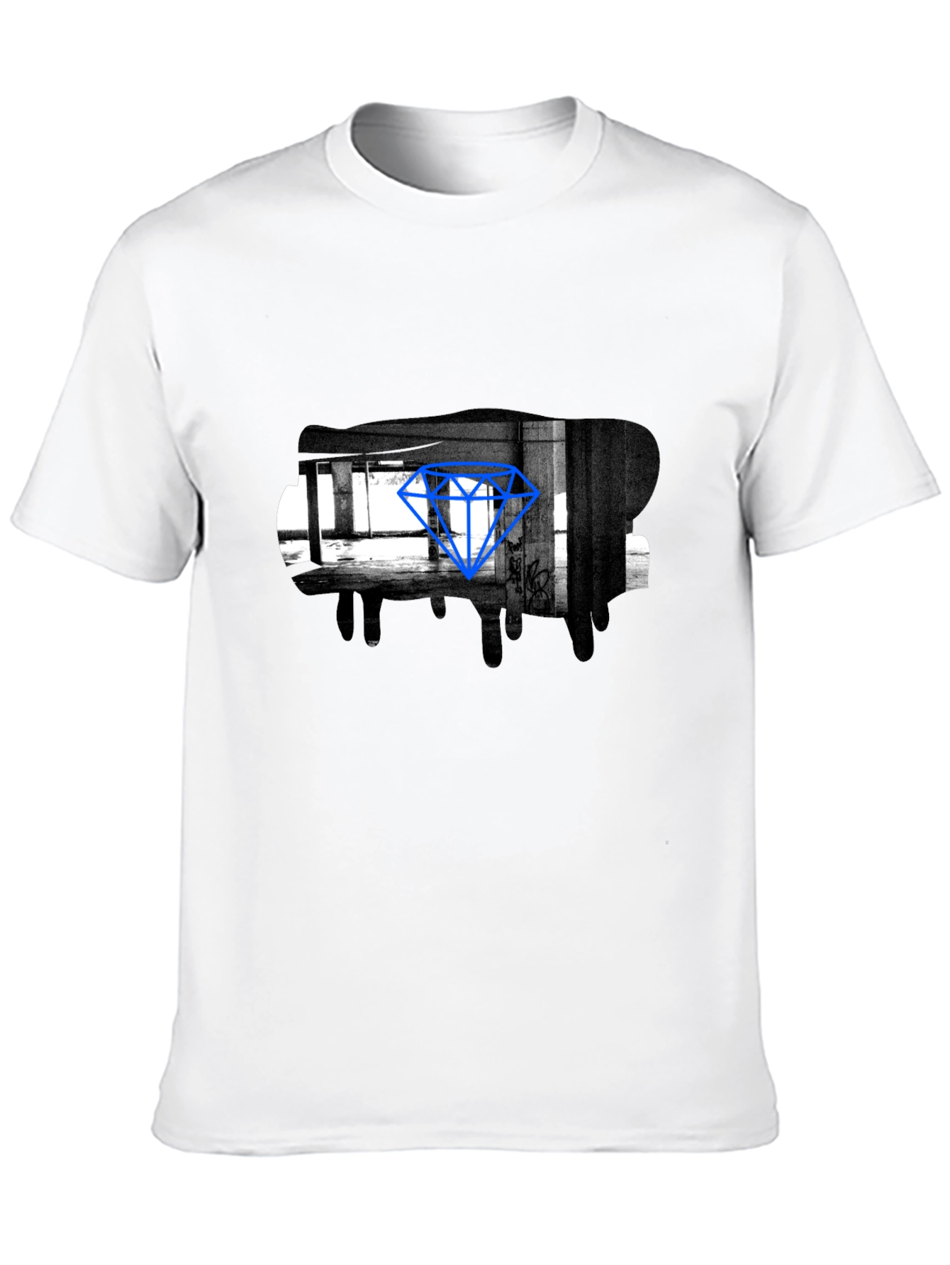 Urban Diamond Graphic Tee - Cool Street Style