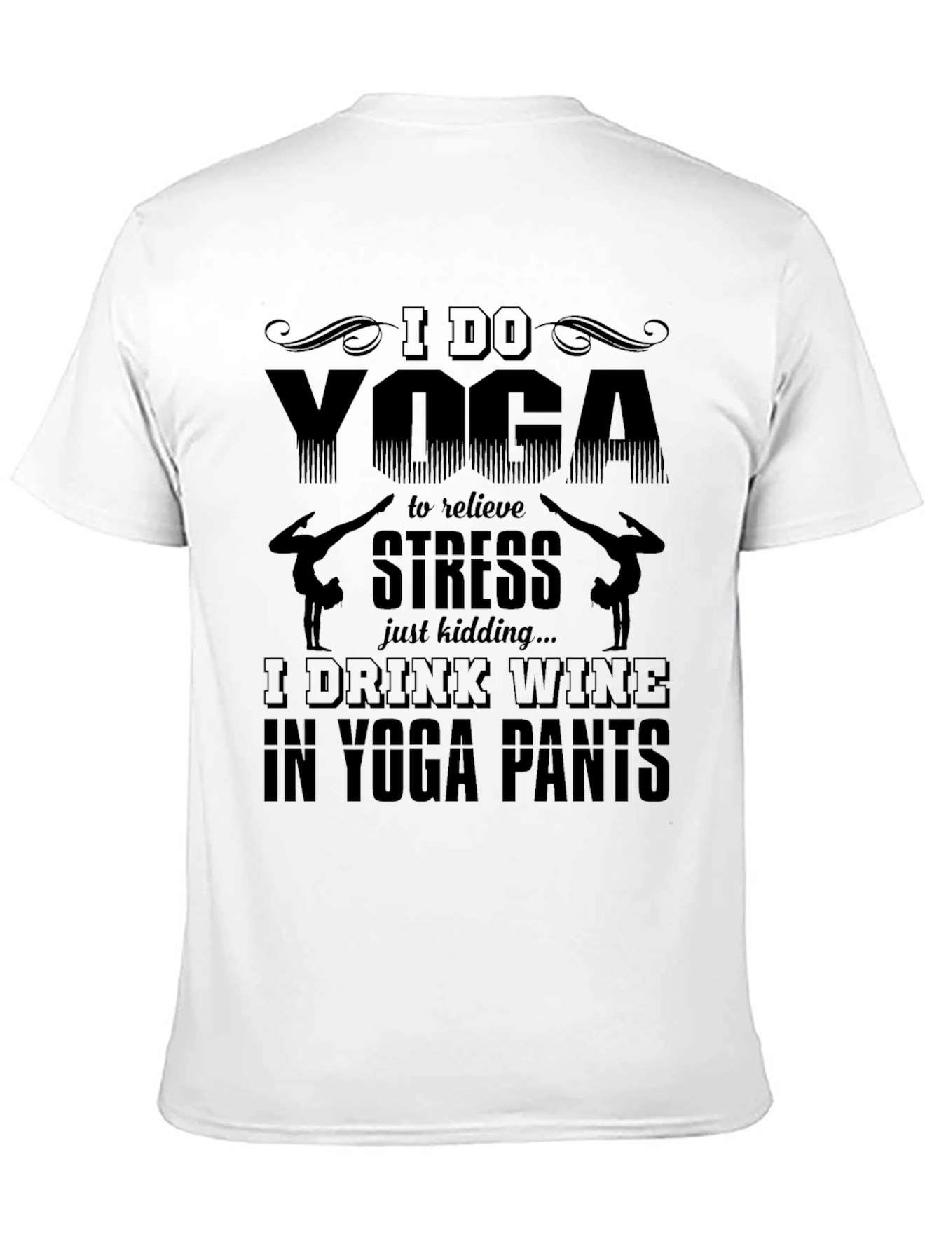 Yoga Wine Lover Graphic T-Shirt