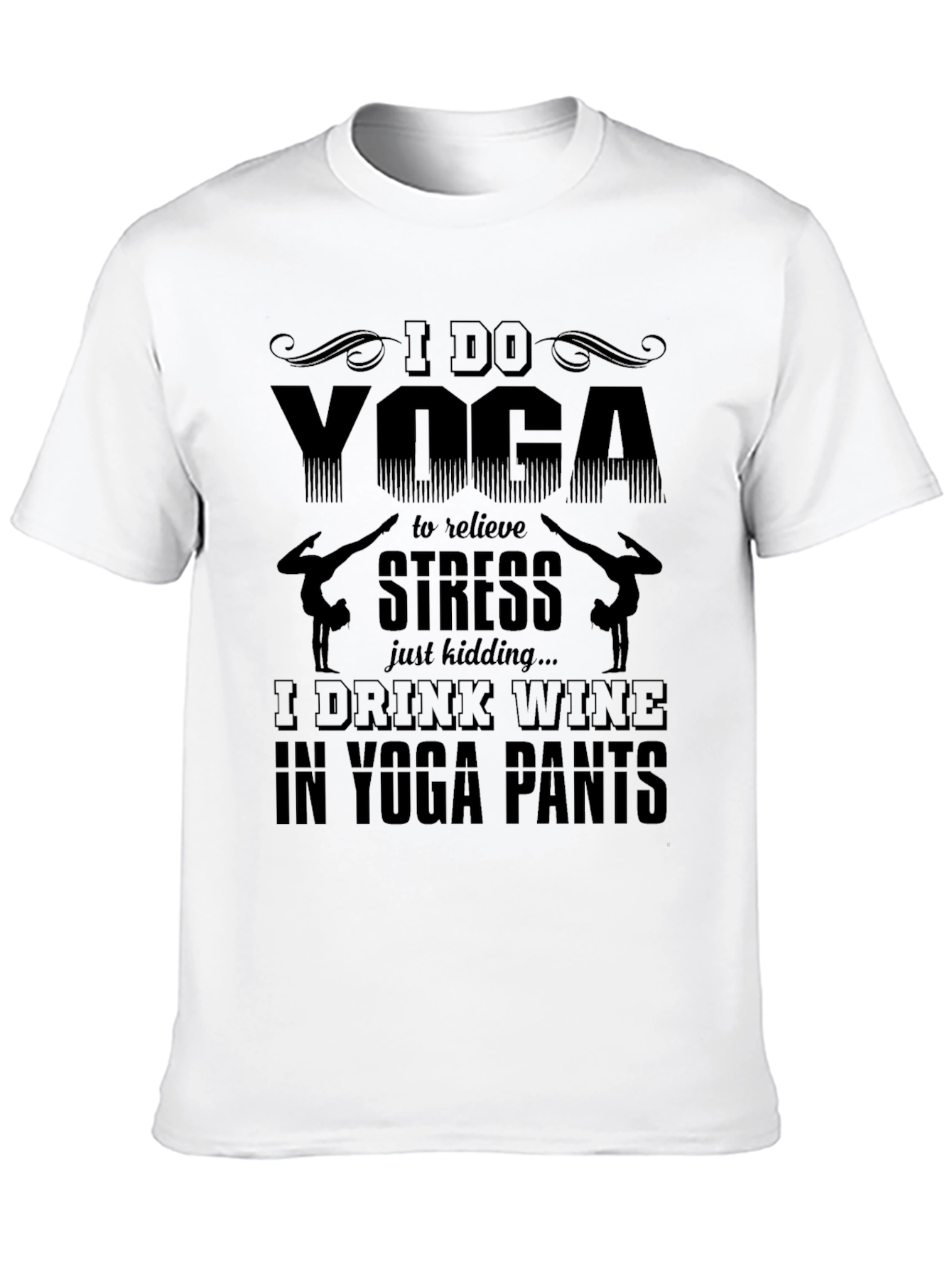 Yoga Wine Lover Graphic T-Shirt