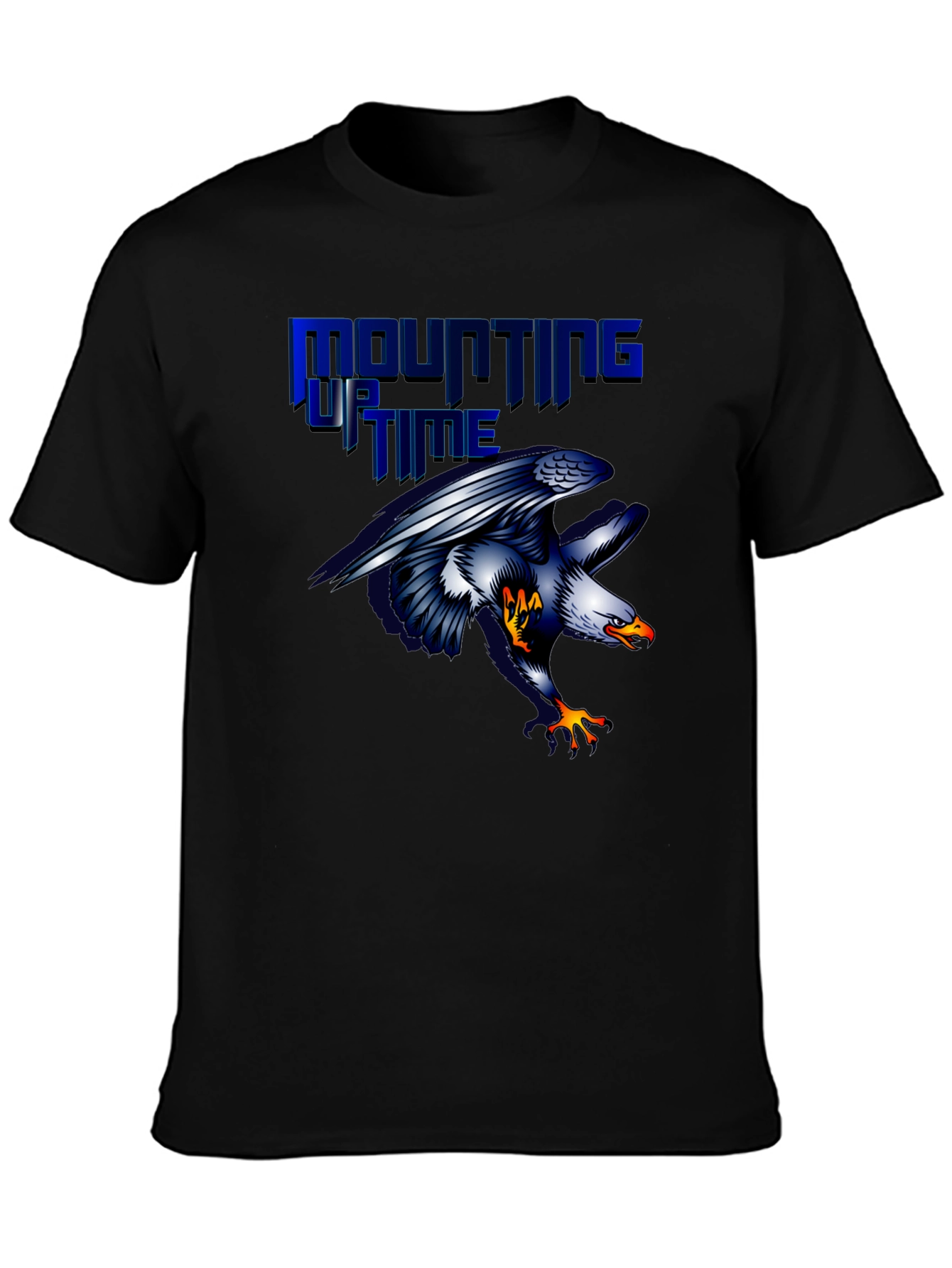 Mounting Up Time Eagle Graphic T-Shirt