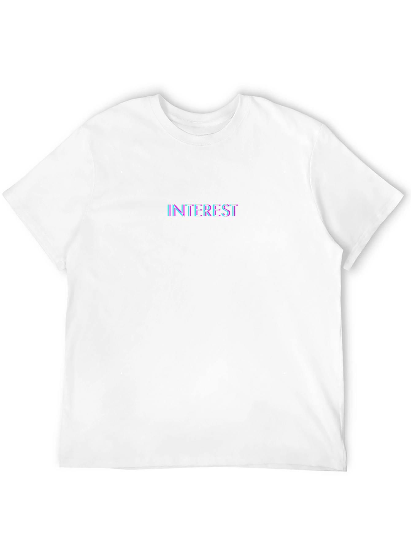Interest Glitch Black T-Shirt