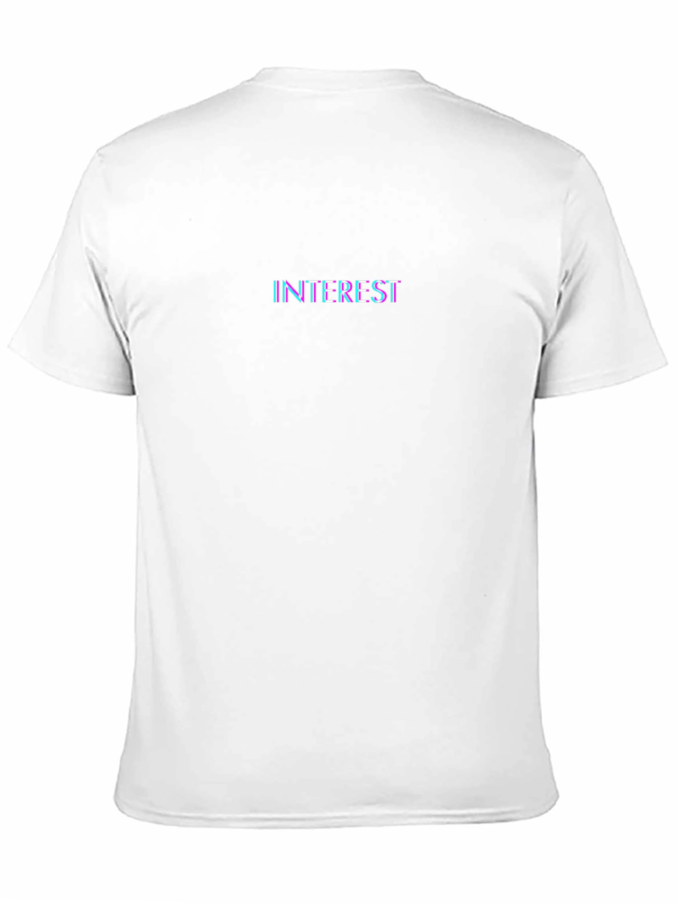 Interest Glitch Black T-Shirt
