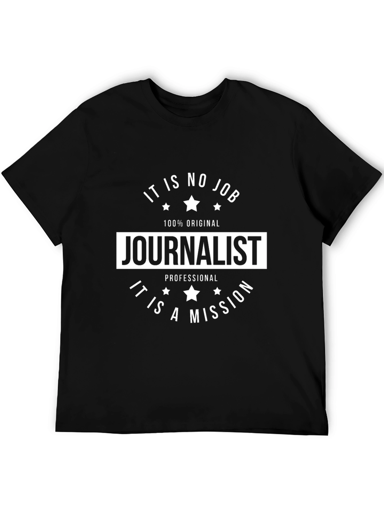 Journalist Mission Graphic Tee - Black