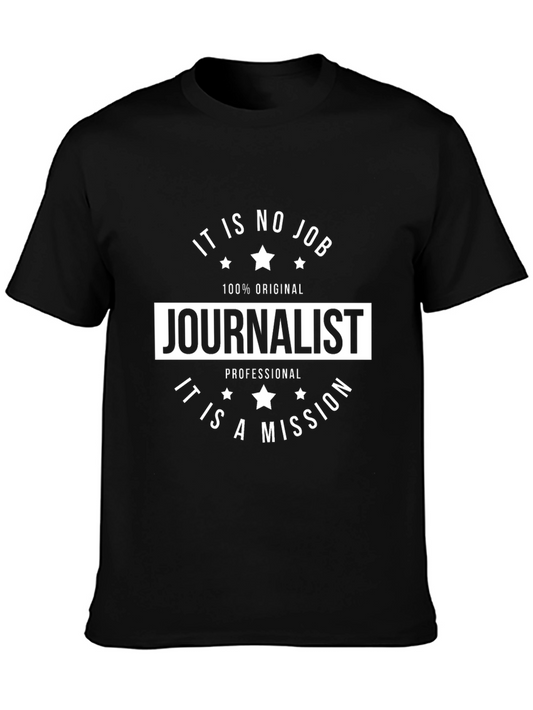 Journalist Mission Graphic Tee - Black