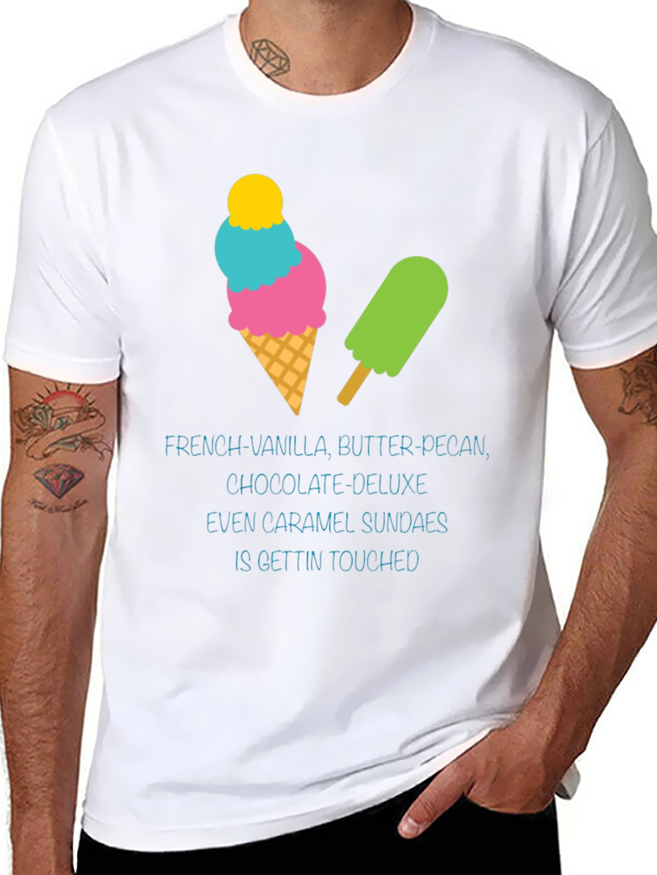 Ice Cream Graphic T-Shirt - Treat Yourself!