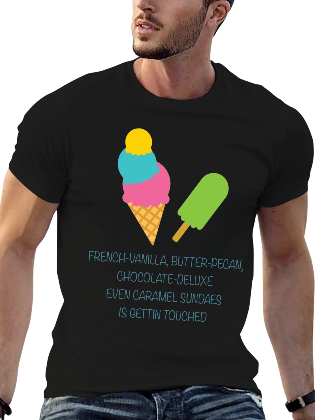Ice Cream Graphic T-Shirt - Treat Yourself!